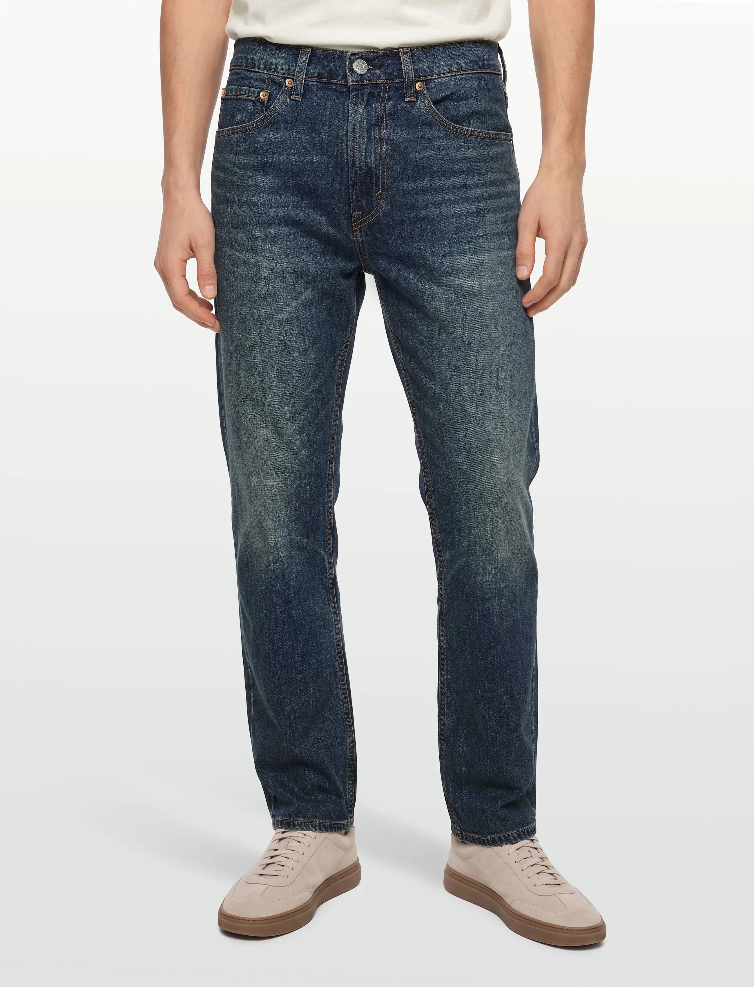 Levi's® - 505 REGULAR RIVER BANK COOL - regular jeans - dark indigo - worn in - 3