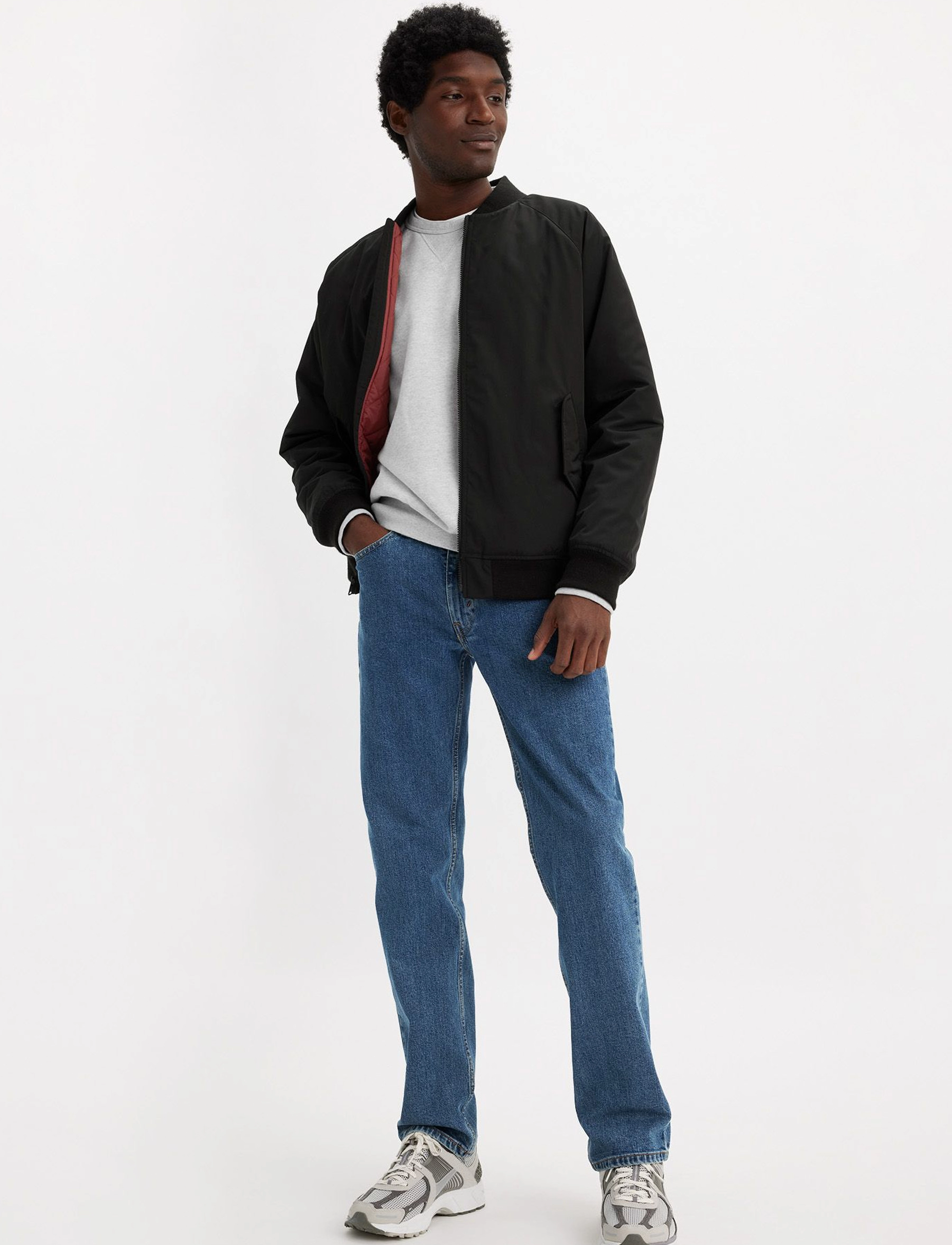 Levi's® 514 STRAIGHT STONEWASH STRETCH - Vaatteet - MED INDIGO - FLAT FINISH / blue