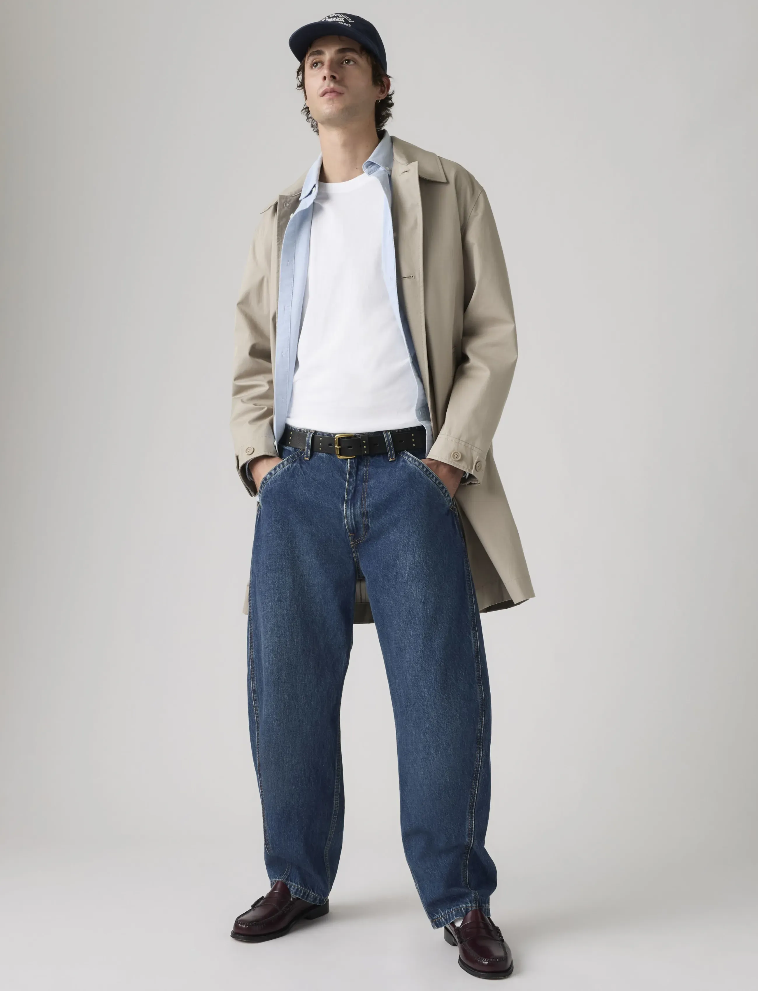 Levi's® BAGGY BARREL MAX VOLUME - Streetwear - DARK INDIGO - WORN IN / navy