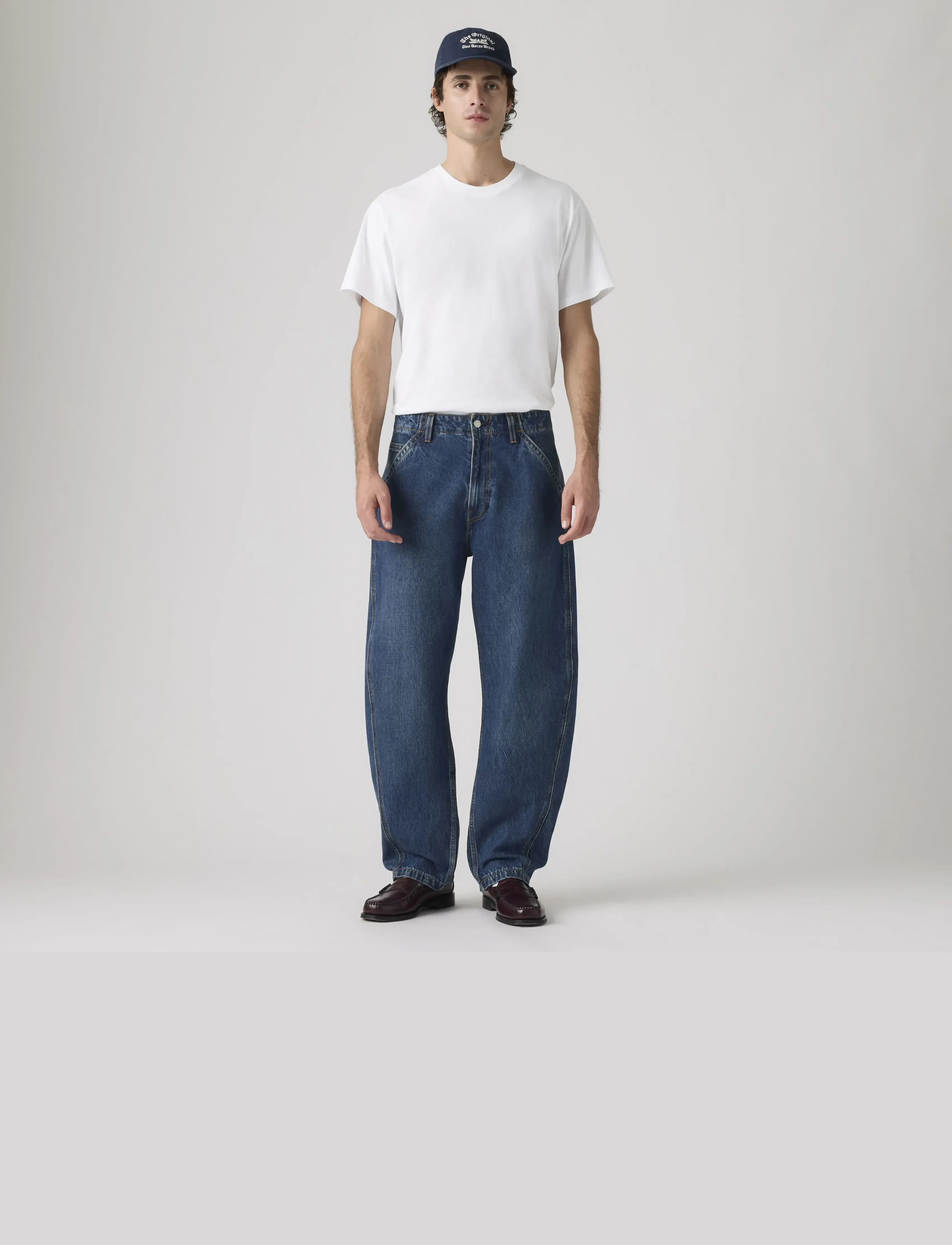 Levi's® - BAGGY BARREL MAX VOLUME - trousers & jeans - dark indigo - worn in - 3