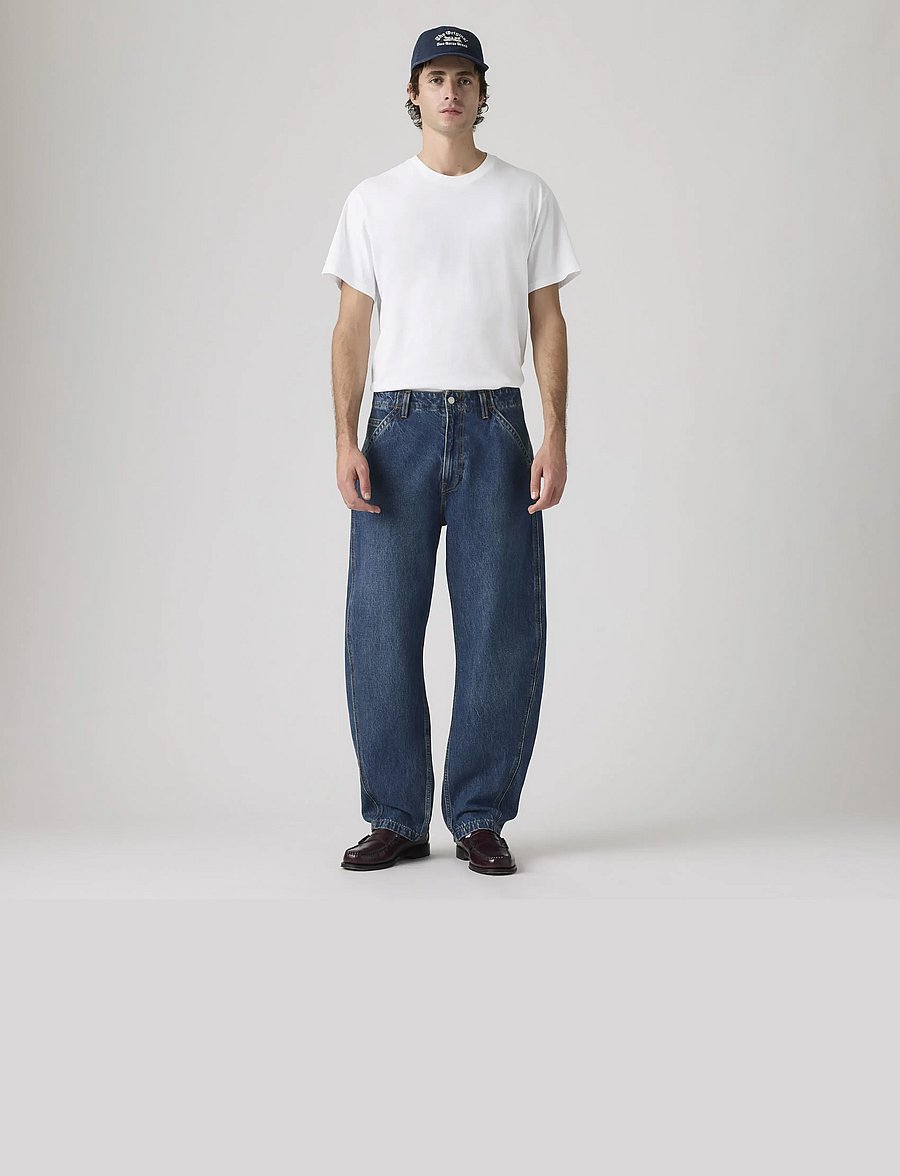 Levi's® - BAGGY BARREL MAX VOLUME - loose jeans - dark indigo - worn in - 3