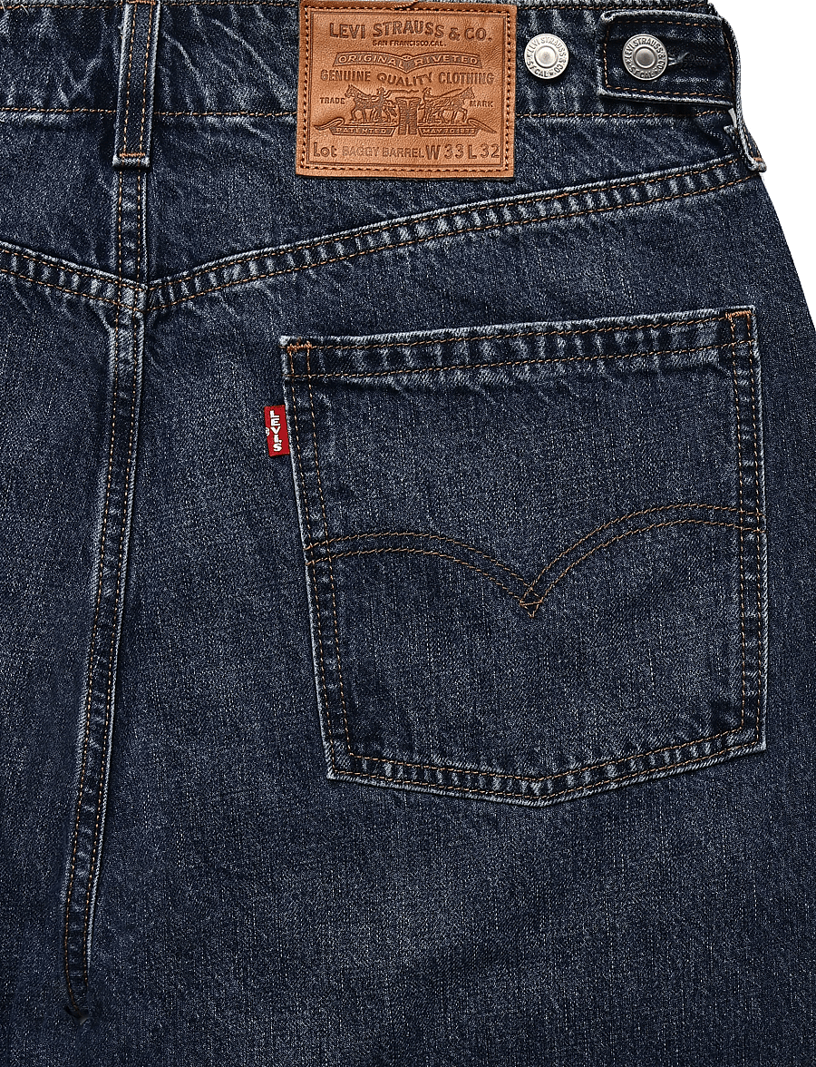 Levi's® - BAGGY BARREL MAX VOLUME - loose jeans - dark indigo - worn in - 4
