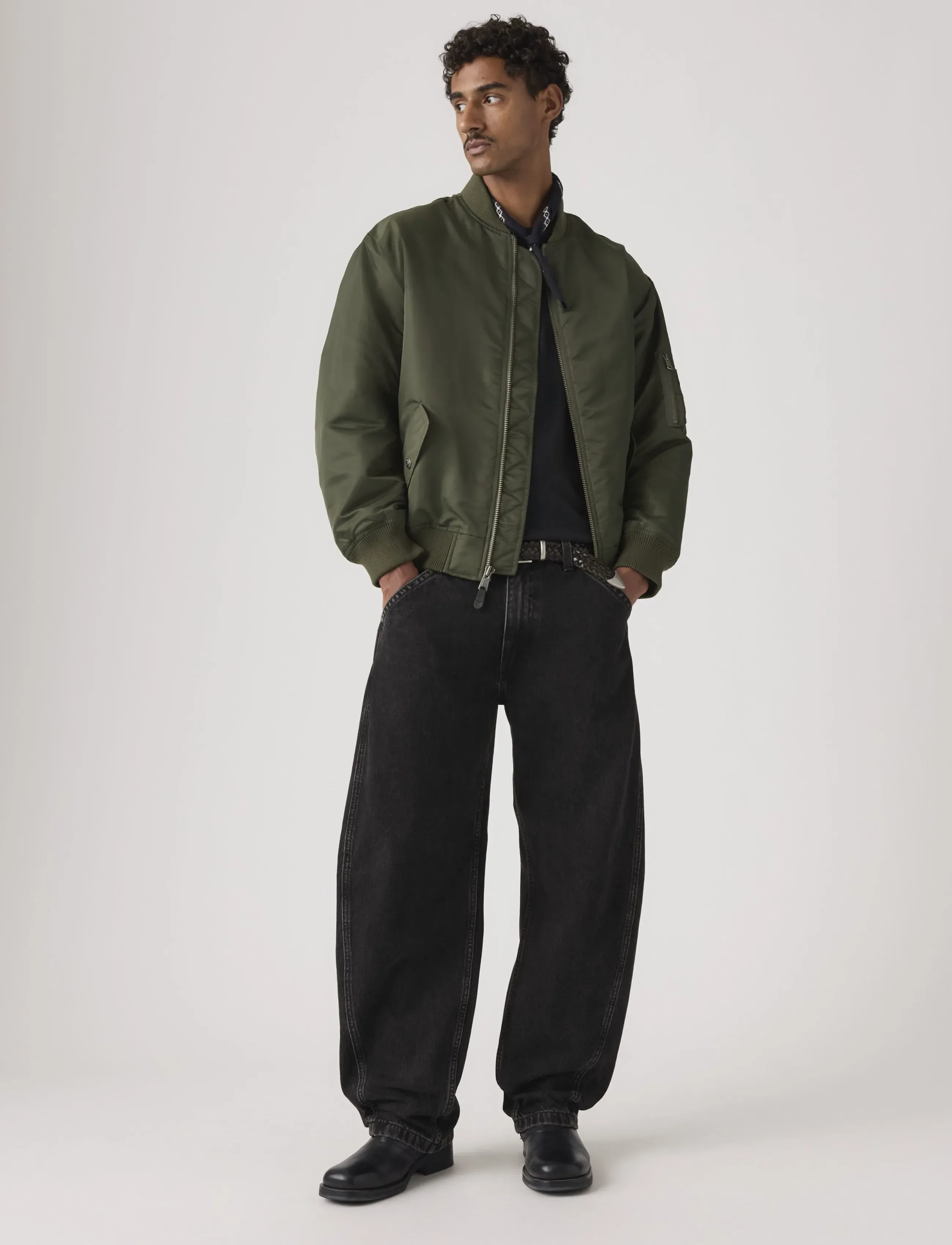 Levi's® BAGGY BARREL FORGET ME NOTS - Džinsi - BLACKS / black