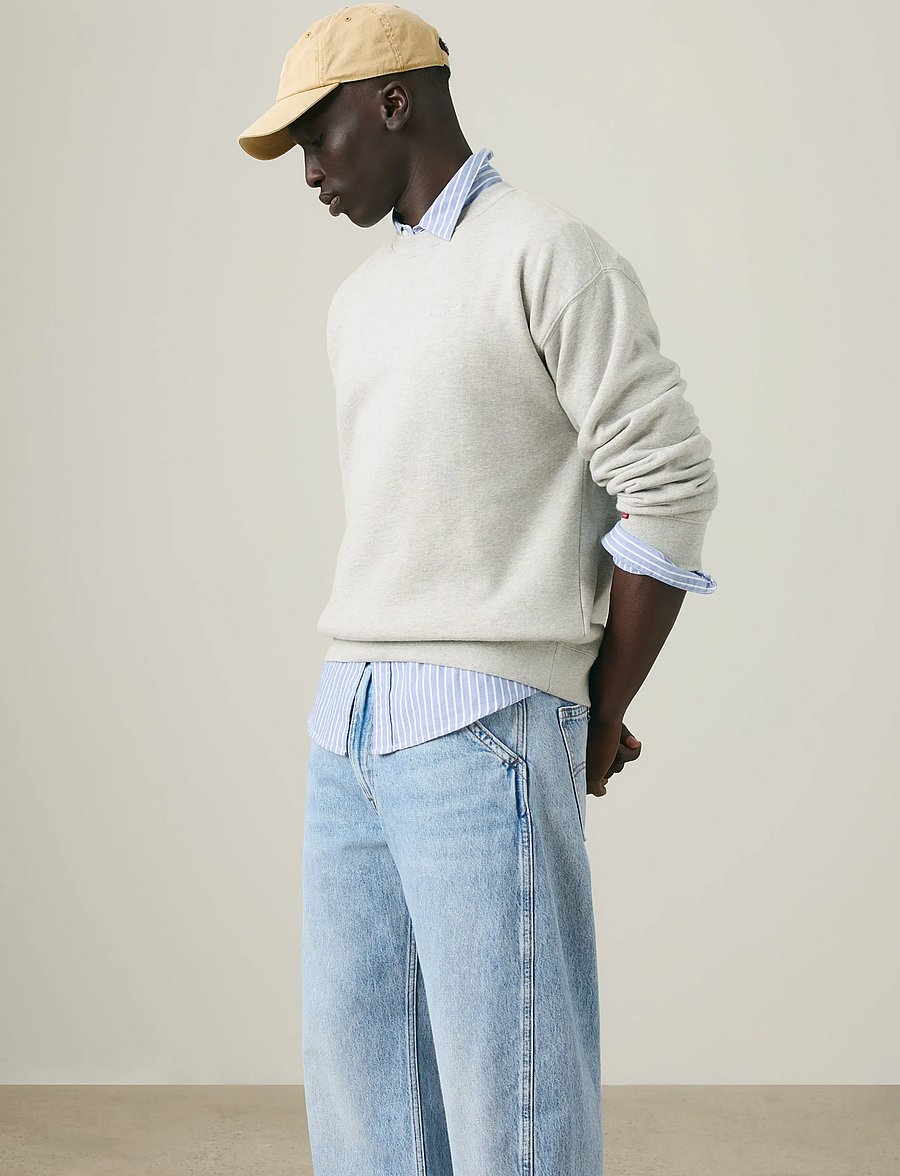 Levi's® - BAGGY BARREL RUNNING THE RACE - alt laienevad teksad - light indigo - worn in - 4