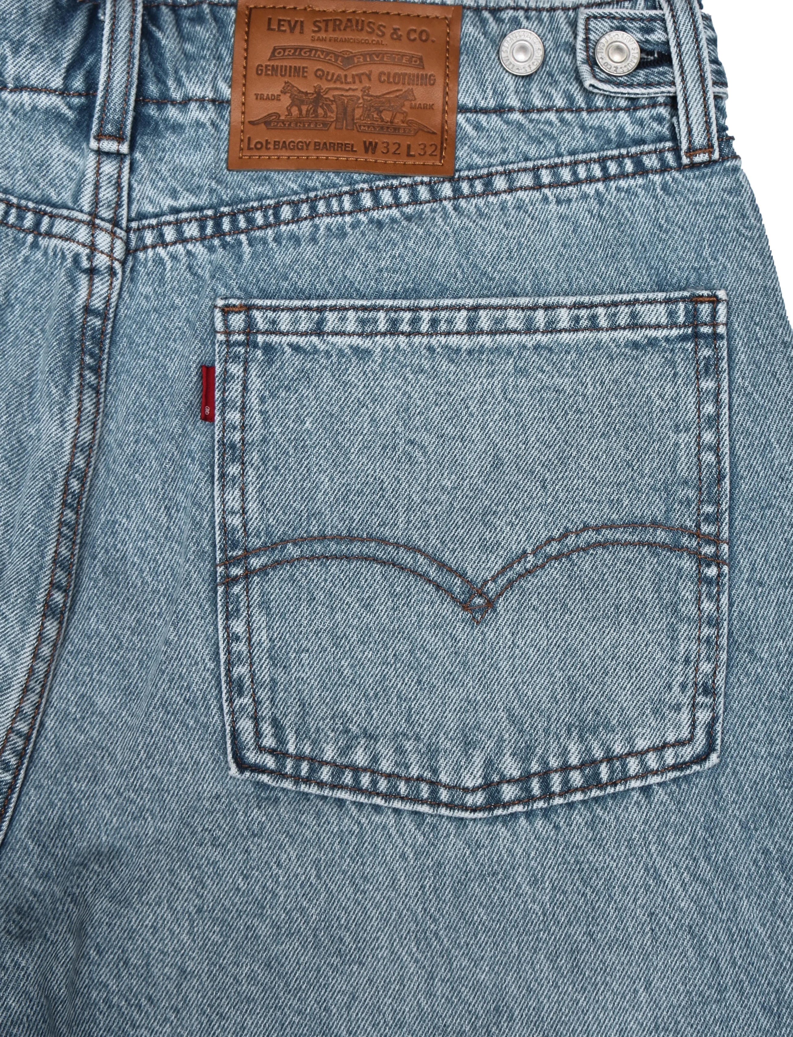 Levi's® - BAGGY BARREL RUNNING THE RACE - loose jeans - light indigo - worn in - 4