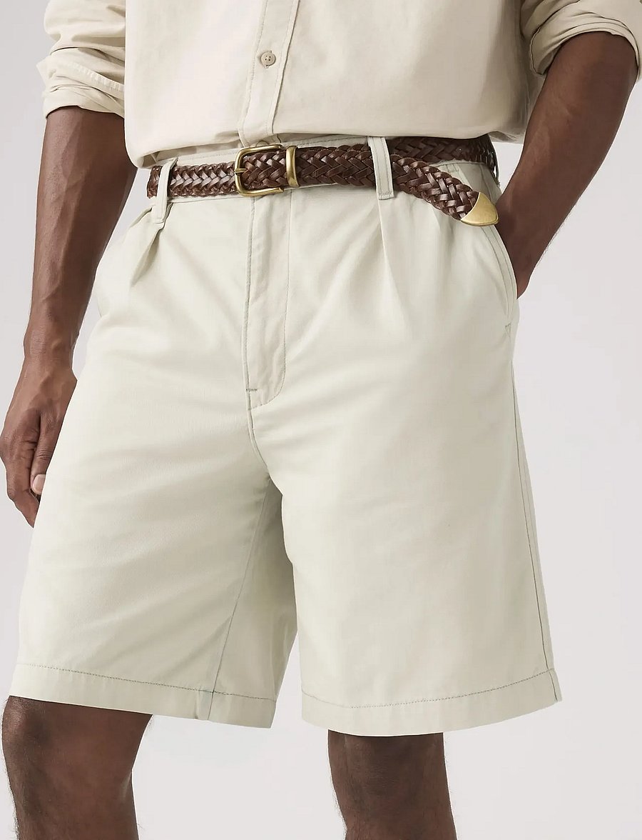 Levi's® - BAGGY PLEATED SHORT PUMICE TWI - chinos shorts - neutrals - 5