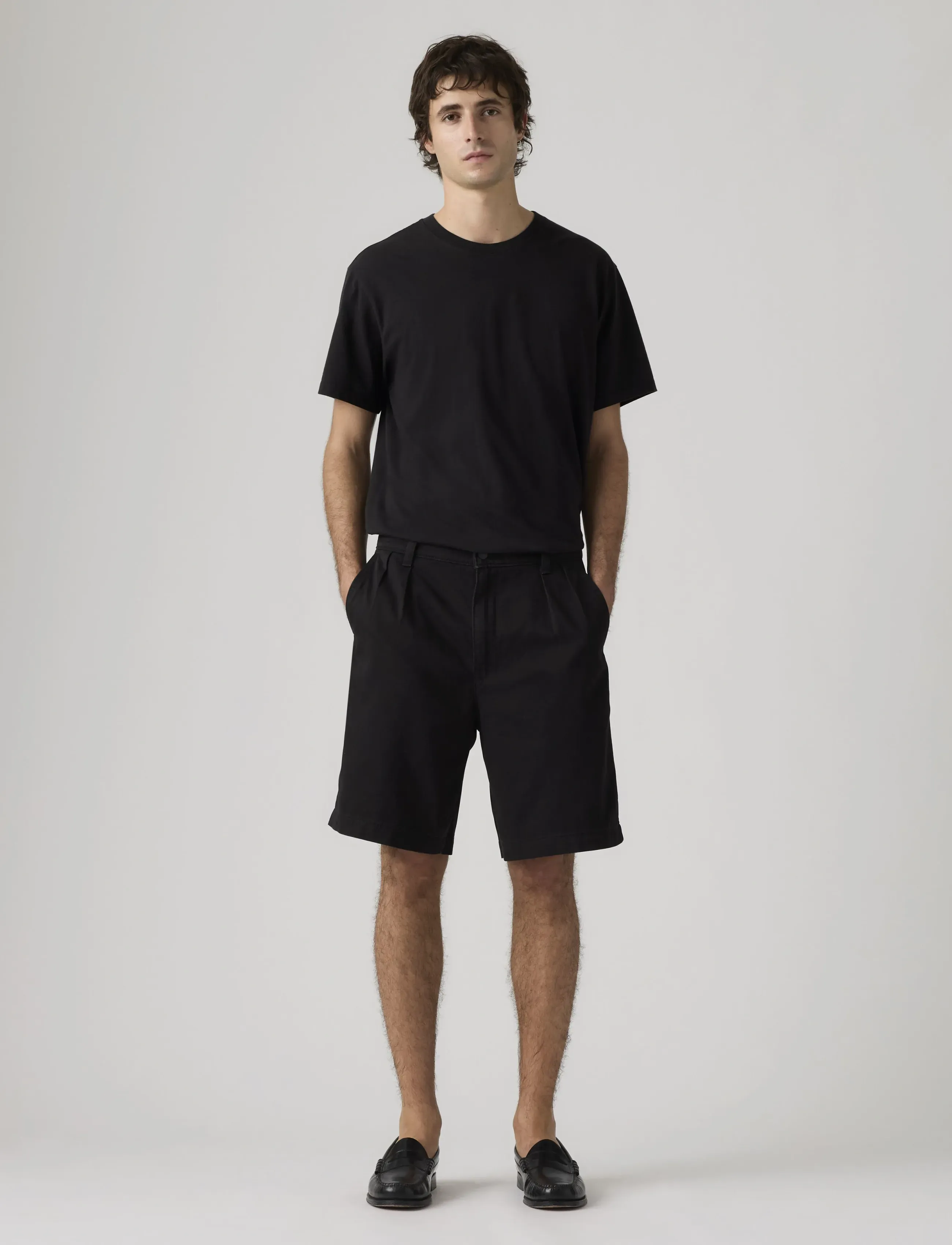 LEVIS ® Baggy Pleated Short Mineral Bl casual shorts herr – bild 5
