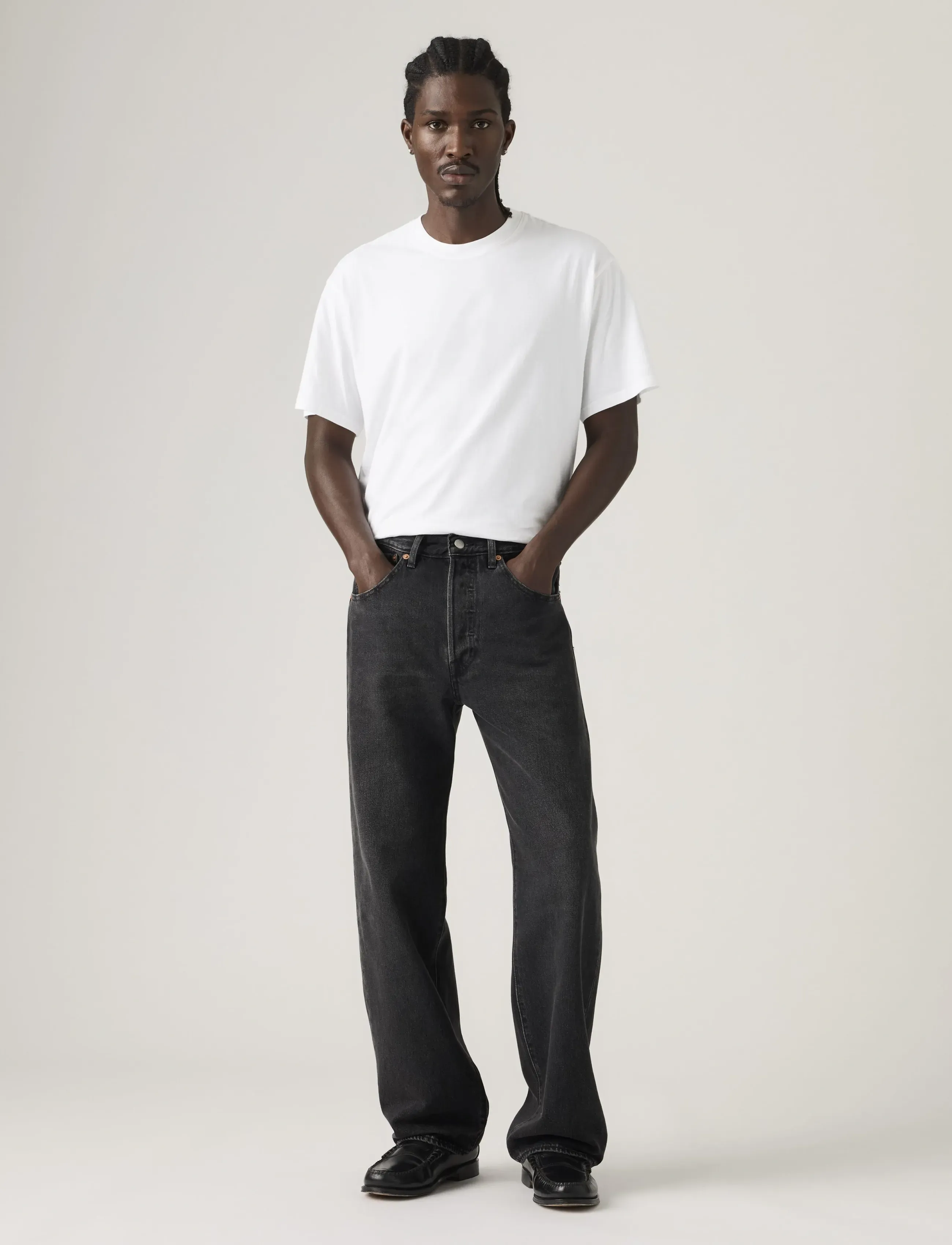 Levi's 501 Loose Big Wheels, 36 x 32, Black, Jeans > Afslappede, Herre