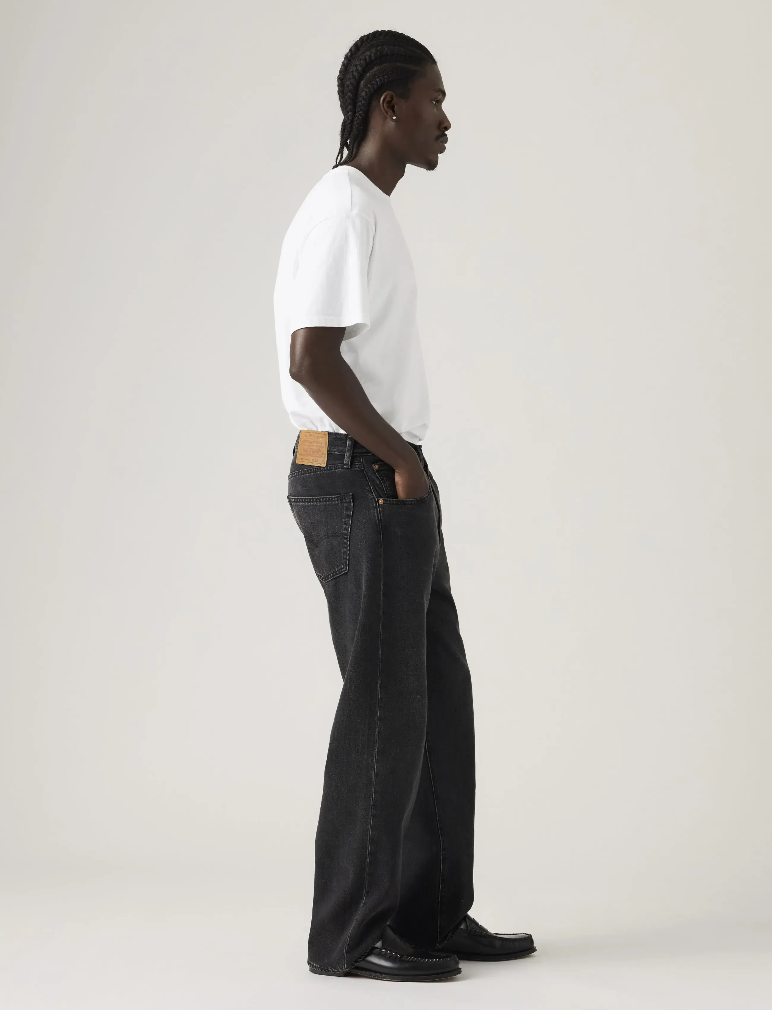 Levi's® - 501 LOOSE BIG WHEELS - loose jeans - blacks - 3