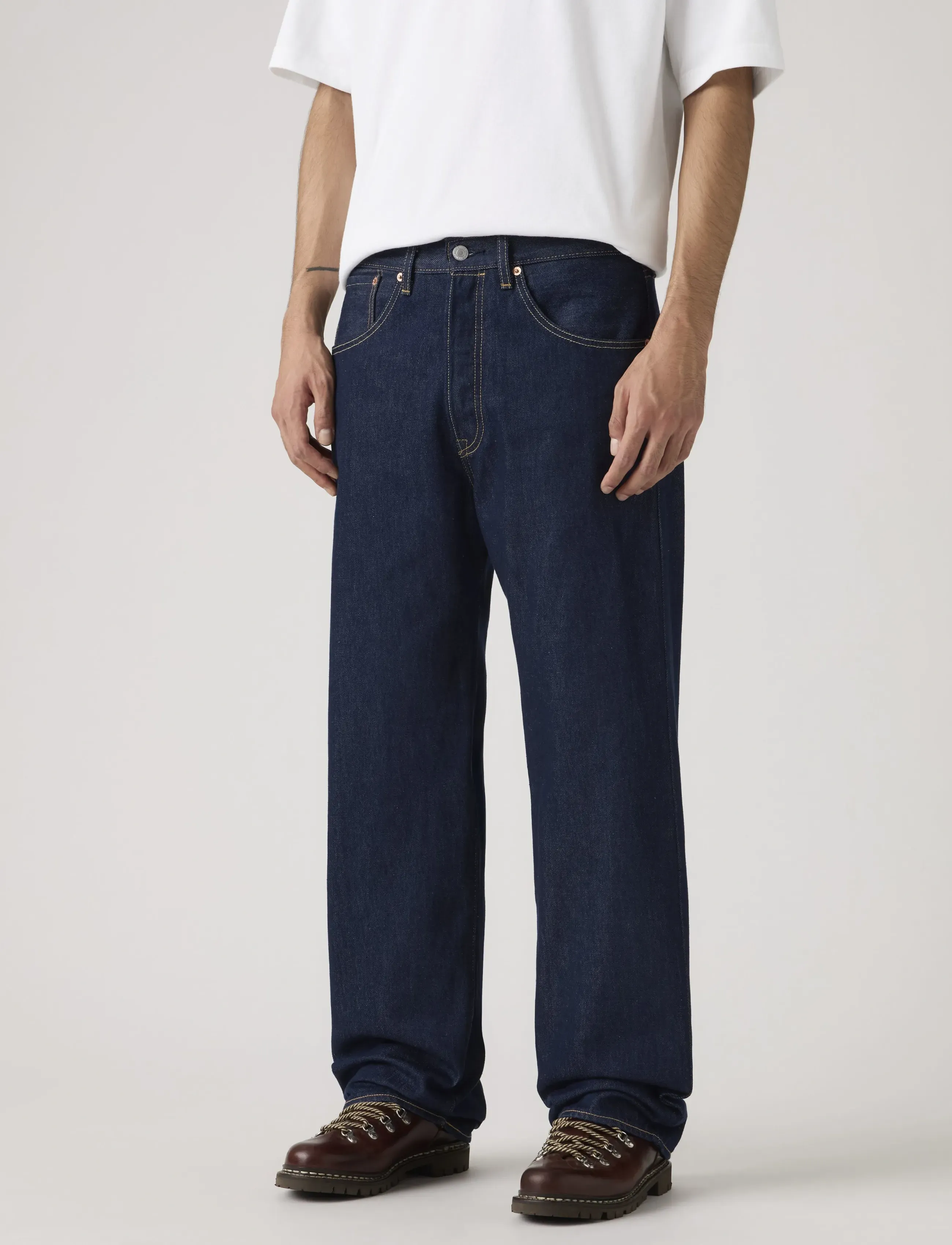 Levi's® - 501 LOOSE KEEP IT FOREVER RINS - alt laienevad teksad - dark indigo - flat finish - 5