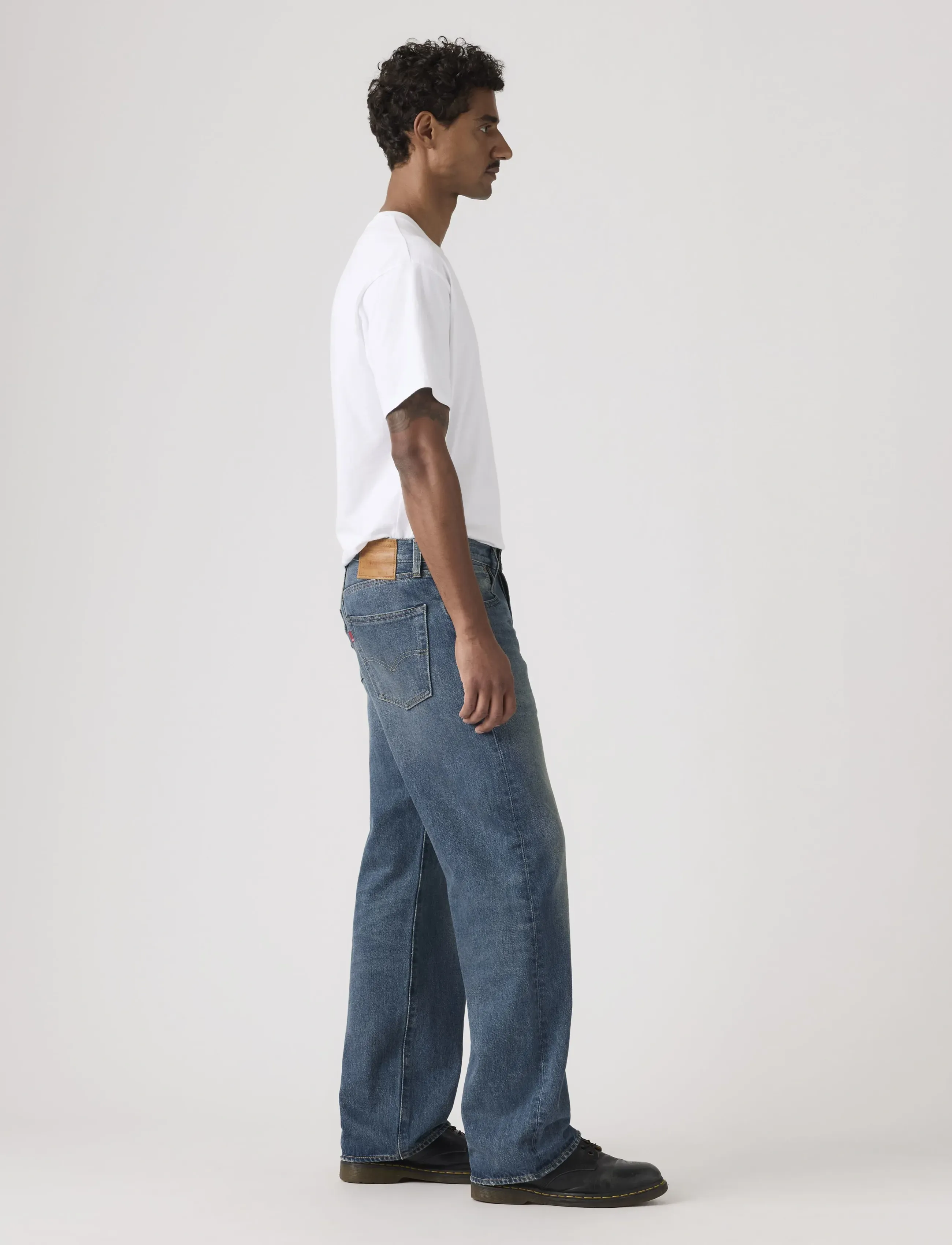 Levi's® - 501 LOOSE WILD RAPTOR - rúmar gallabuxur - med indigo - worn in - 3