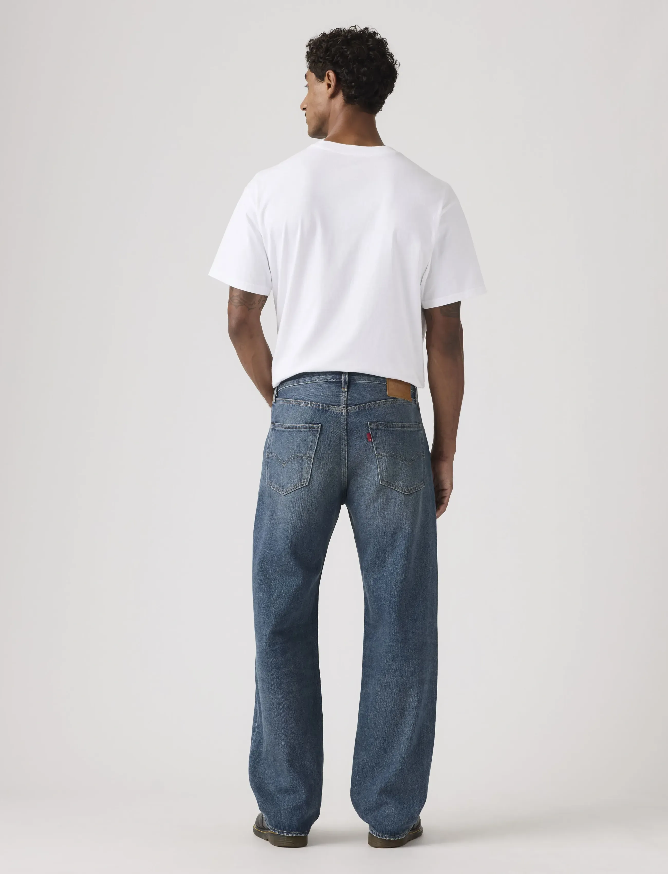 Levi's® - 501 LOOSE WILD RAPTOR - rúmar gallabuxur - med indigo - worn in - 4
