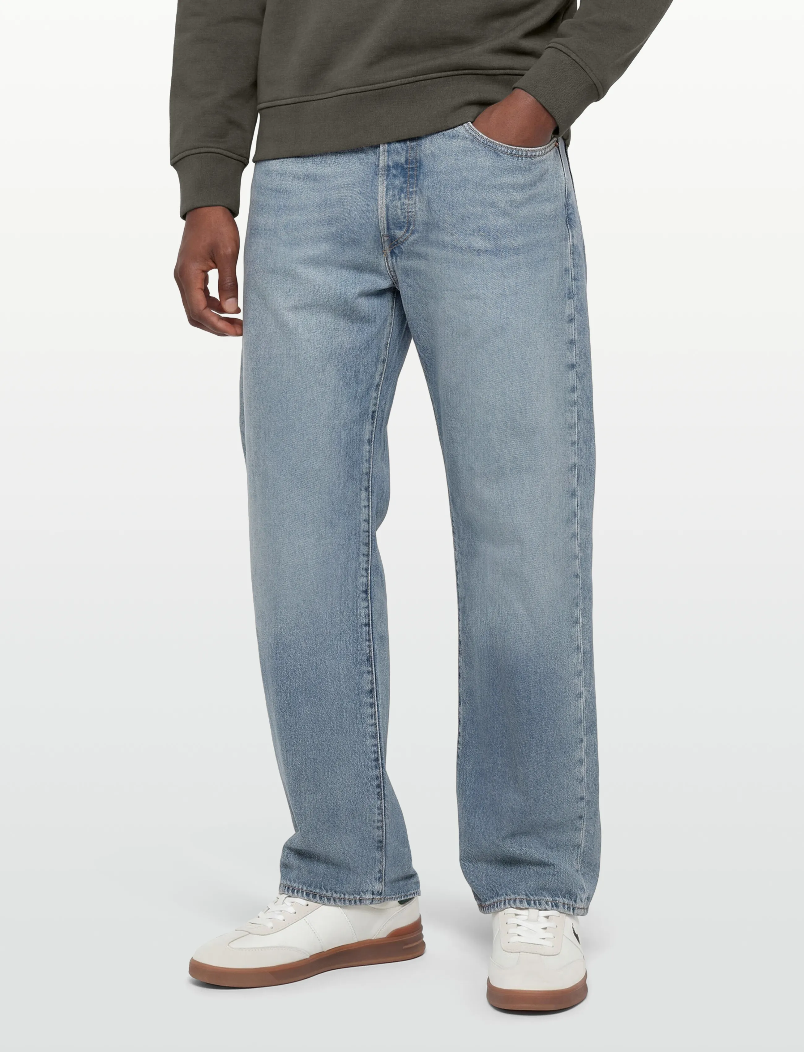 Levi's® - 501 LOOSE IN MY BRONCO - alt laienevad teksad - light indigo - worn in - 3