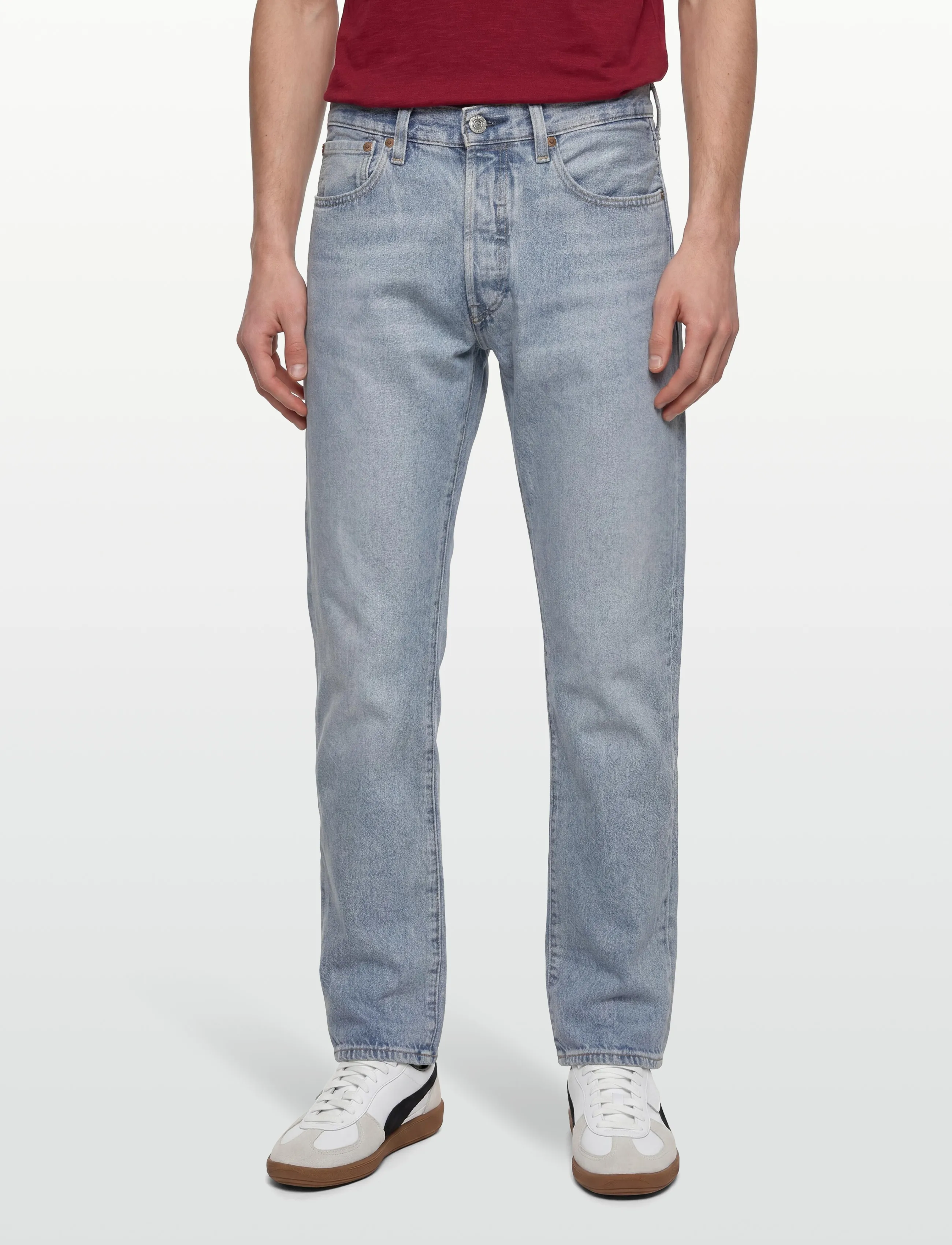 Levi's® - 501 RELAXED FOUR LEAVES - beinar gallabuxur - light indigo - worn in - 3