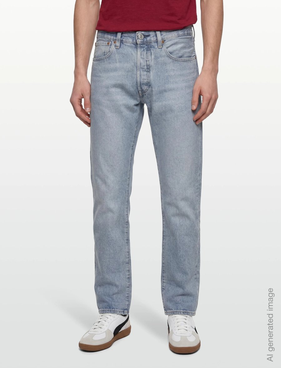 Levi's® - 501 RELAXED FOUR LEAVES - klassikalised teksad - light indigo - worn in - 3