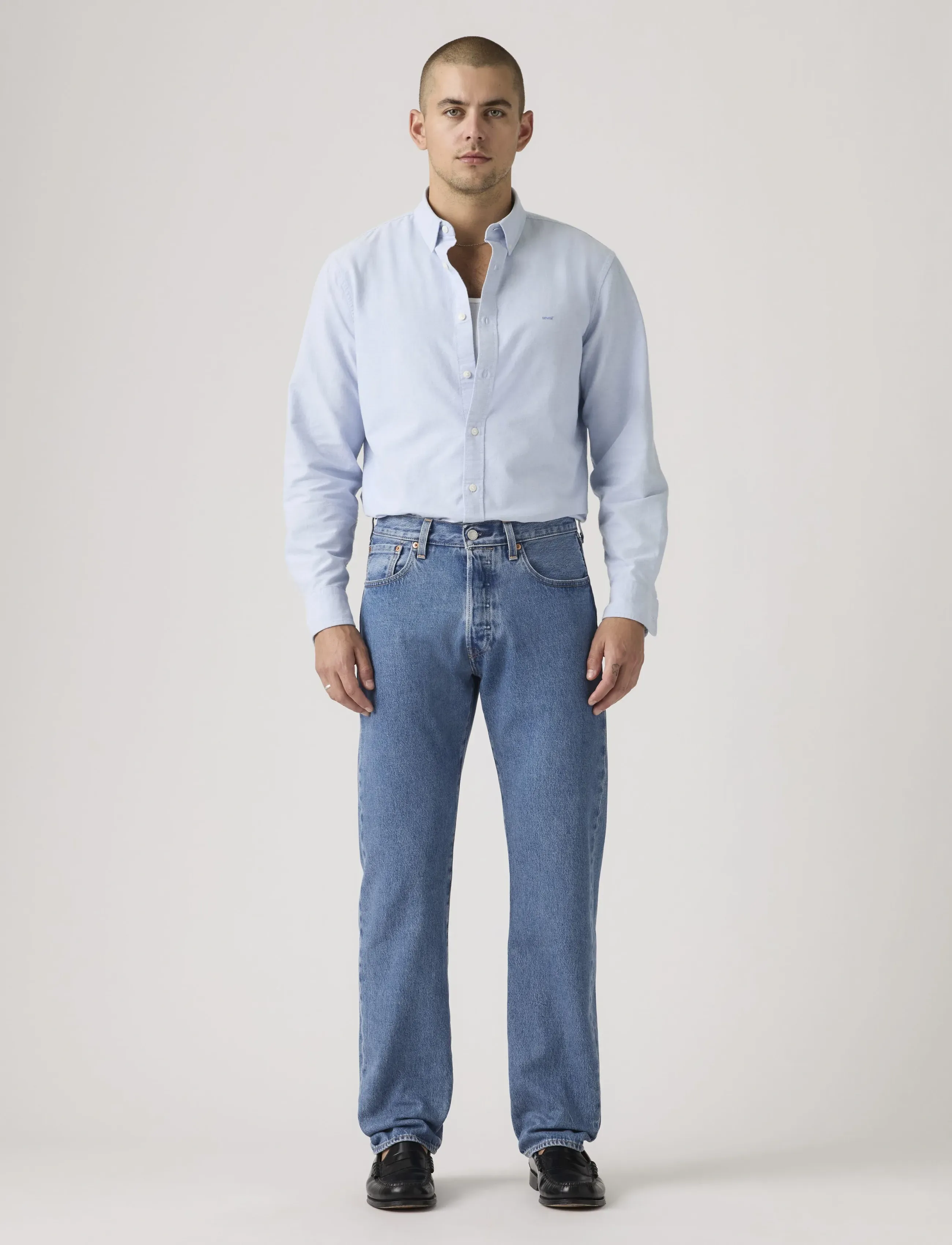 Levi's® 501 RELAXED FREE DAY - Regular jeans - DARK INDIGO - WORN IN / blue