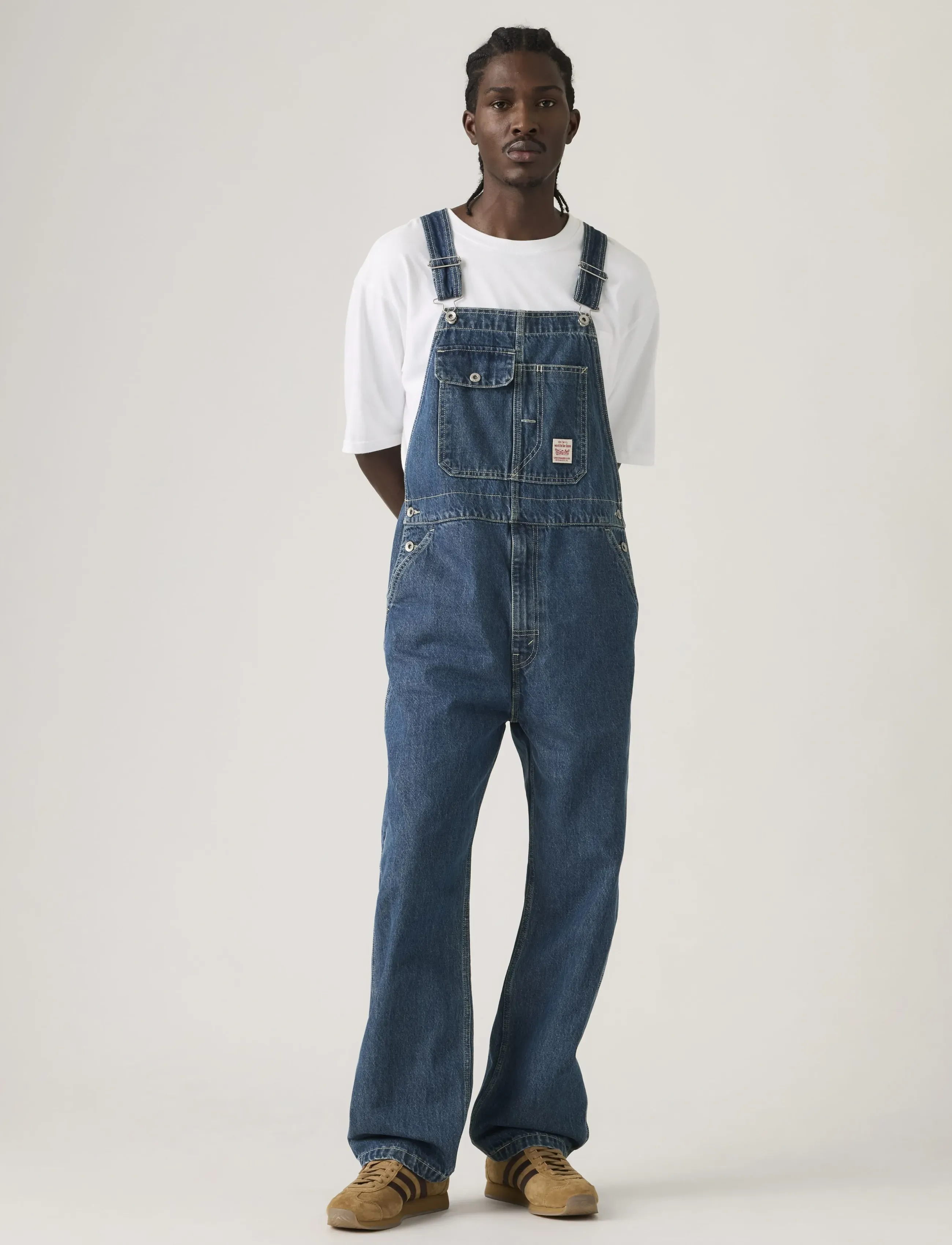 Levi's® LOOSE OVERALLS GET INVOLVED OV - Jeans - DARK INDIGO - FLAT FINISH / navy