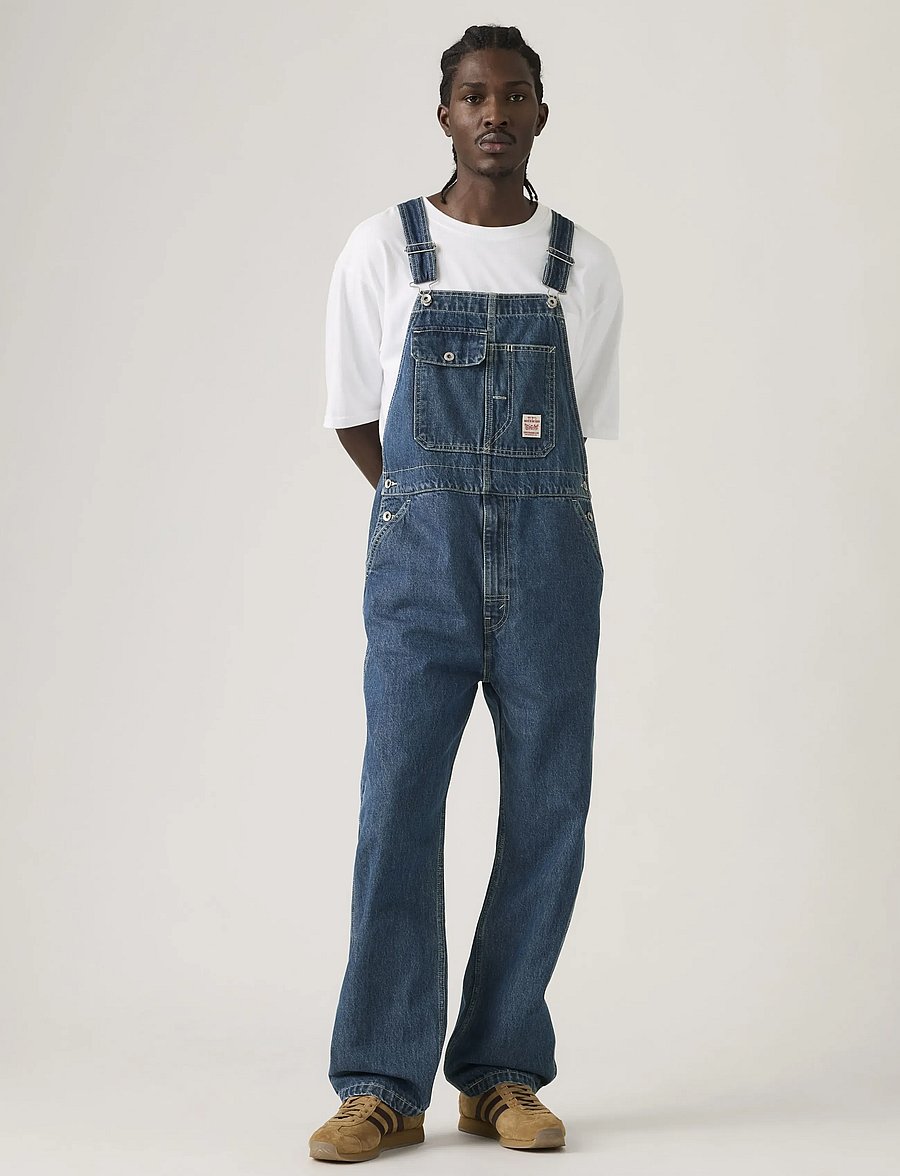 Levi's® - LOOSE OVERALLS GET INVOLVED OV - loose jeans - dark indigo - flat finish - 0