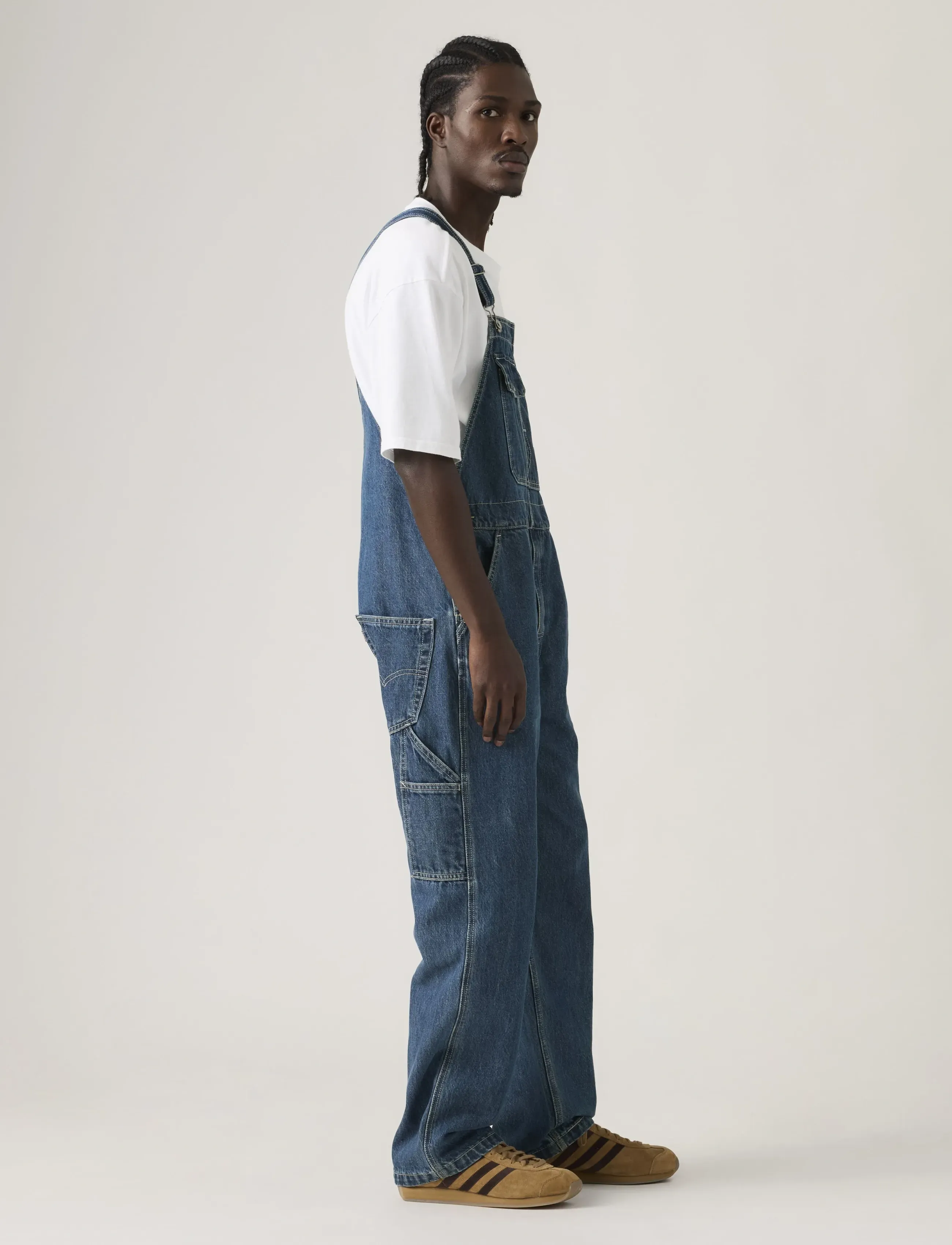 Levi's® - LOOSE OVERALLS GET INVOLVED OV - loose jeans - dark indigo - flat finish - 3