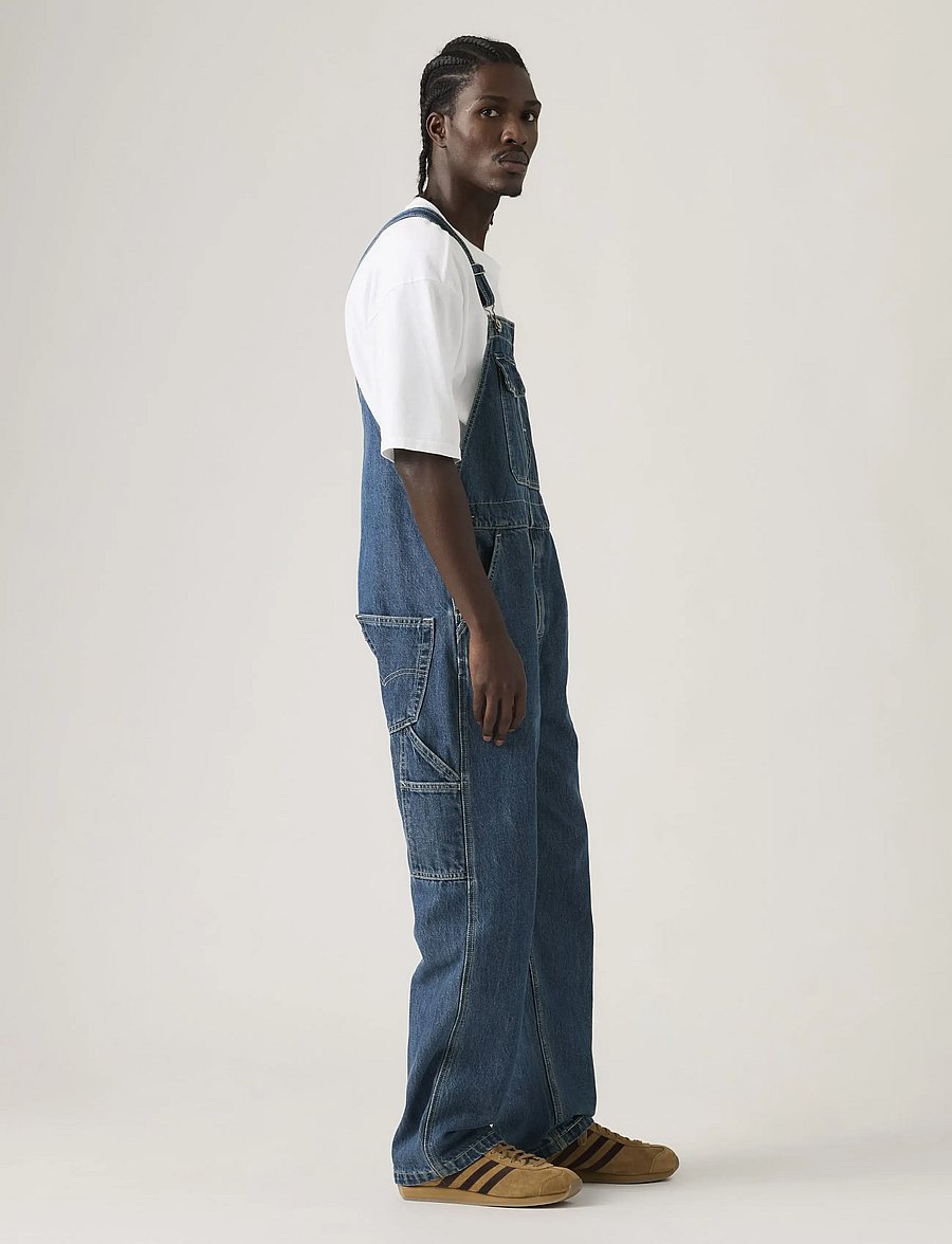 Levi's® - LOOSE OVERALLS GET INVOLVED OV - loose jeans - dark indigo - flat finish - 3