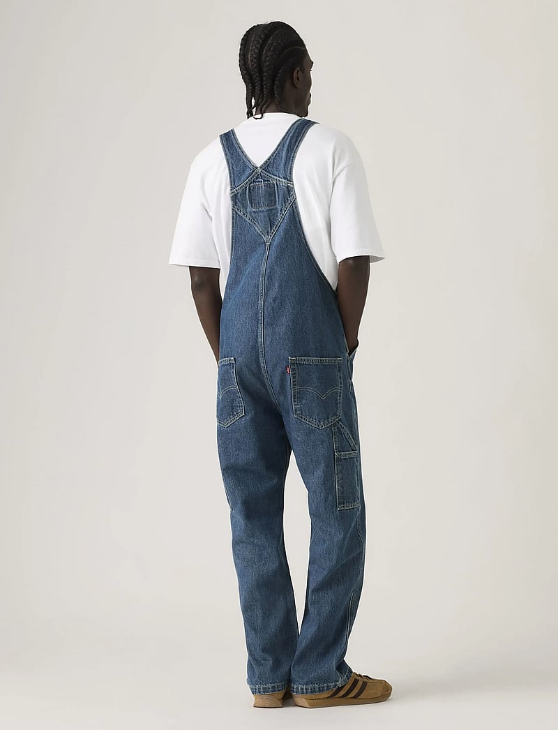 Levi's® - LOOSE OVERALLS GET INVOLVED OV - loose jeans - dark indigo - flat finish - 4
