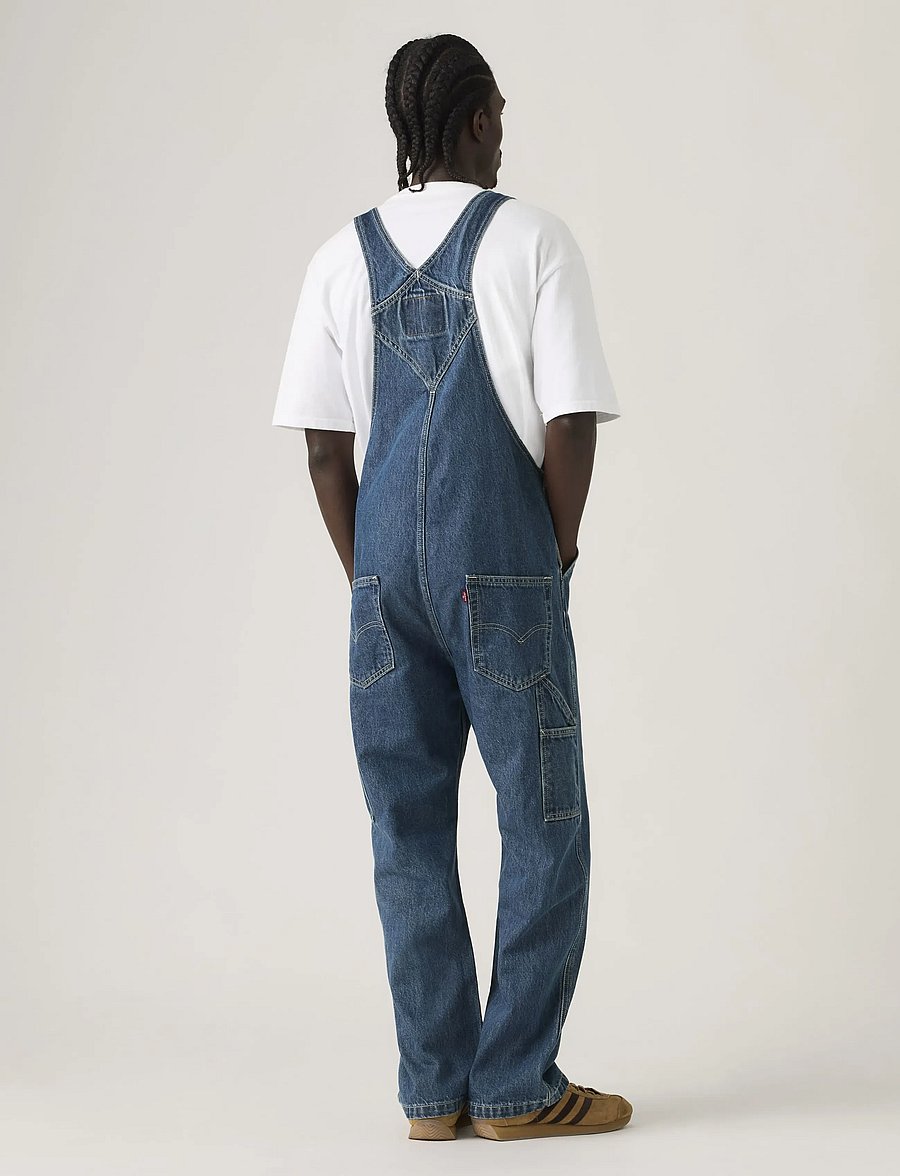 Levi's® - LOOSE OVERALLS GET INVOLVED OV - loose jeans - dark indigo - flat finish - 4