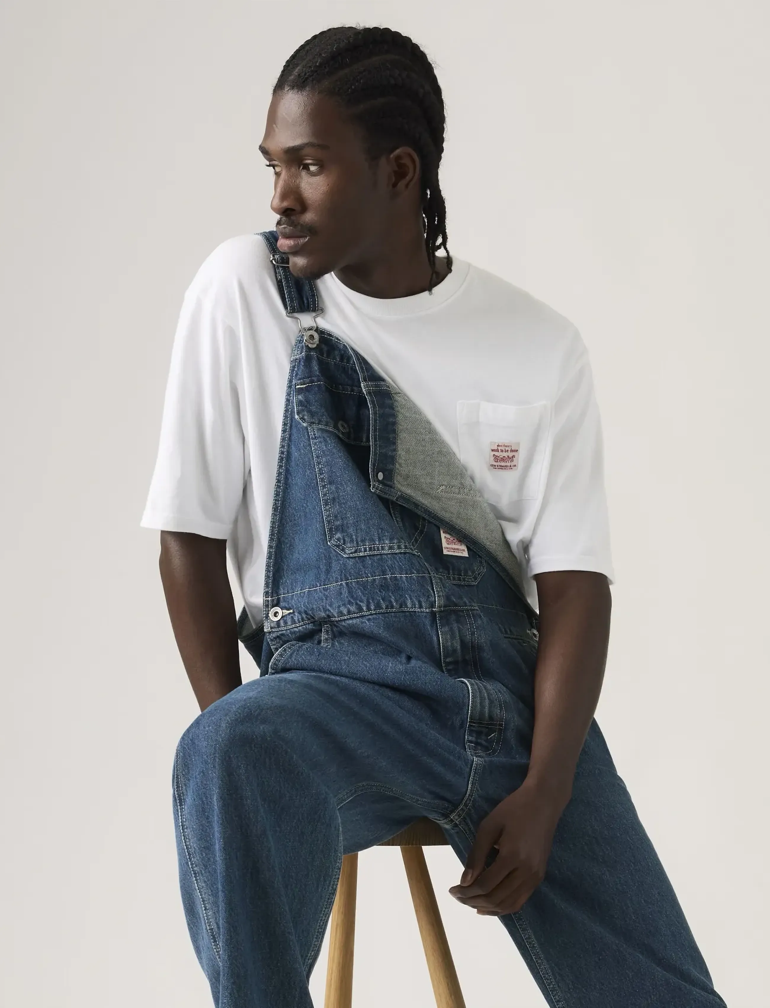 Levi's® - LOOSE OVERALLS GET INVOLVED OV - loose jeans - dark indigo - flat finish - 5