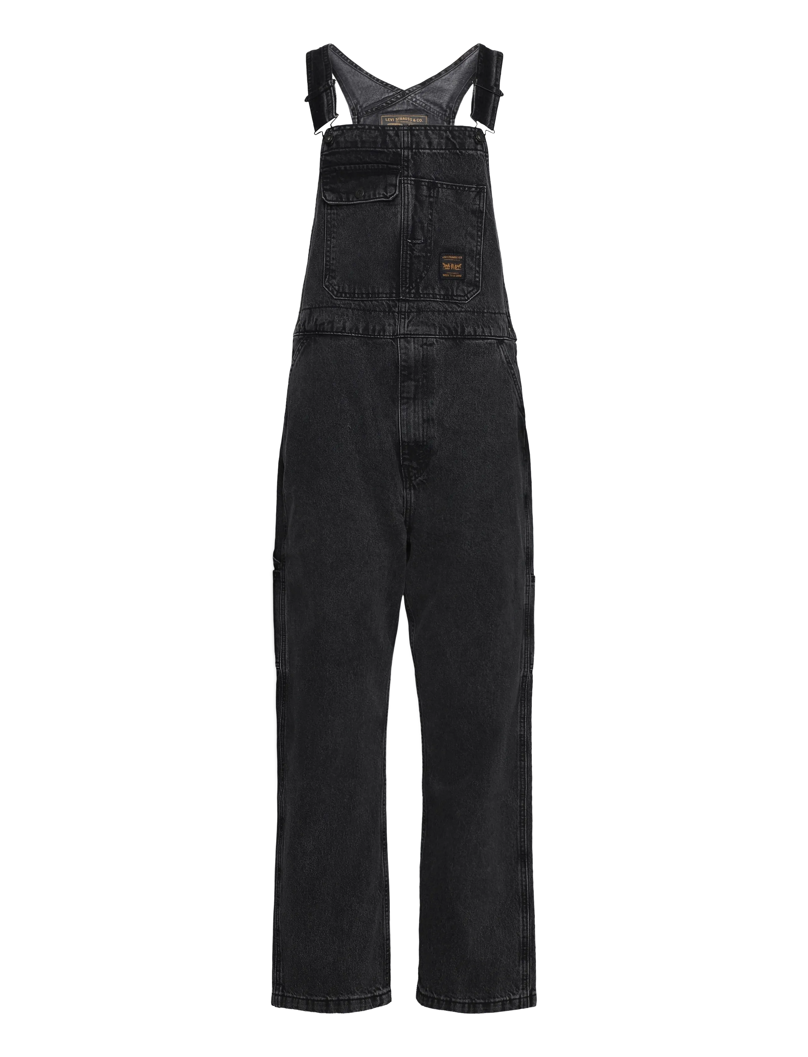 Levi's® LOOSE OVERALLS DARKLY WASH OVE - Uus - BLACKS / black