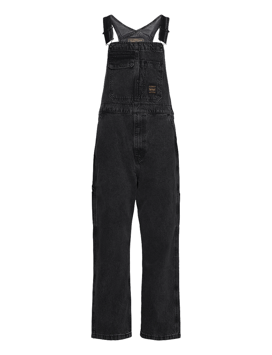 Levi's® - LOOSE OVERALLS DARKLY WASH OVE - alt laienevad teksad - blacks - 1