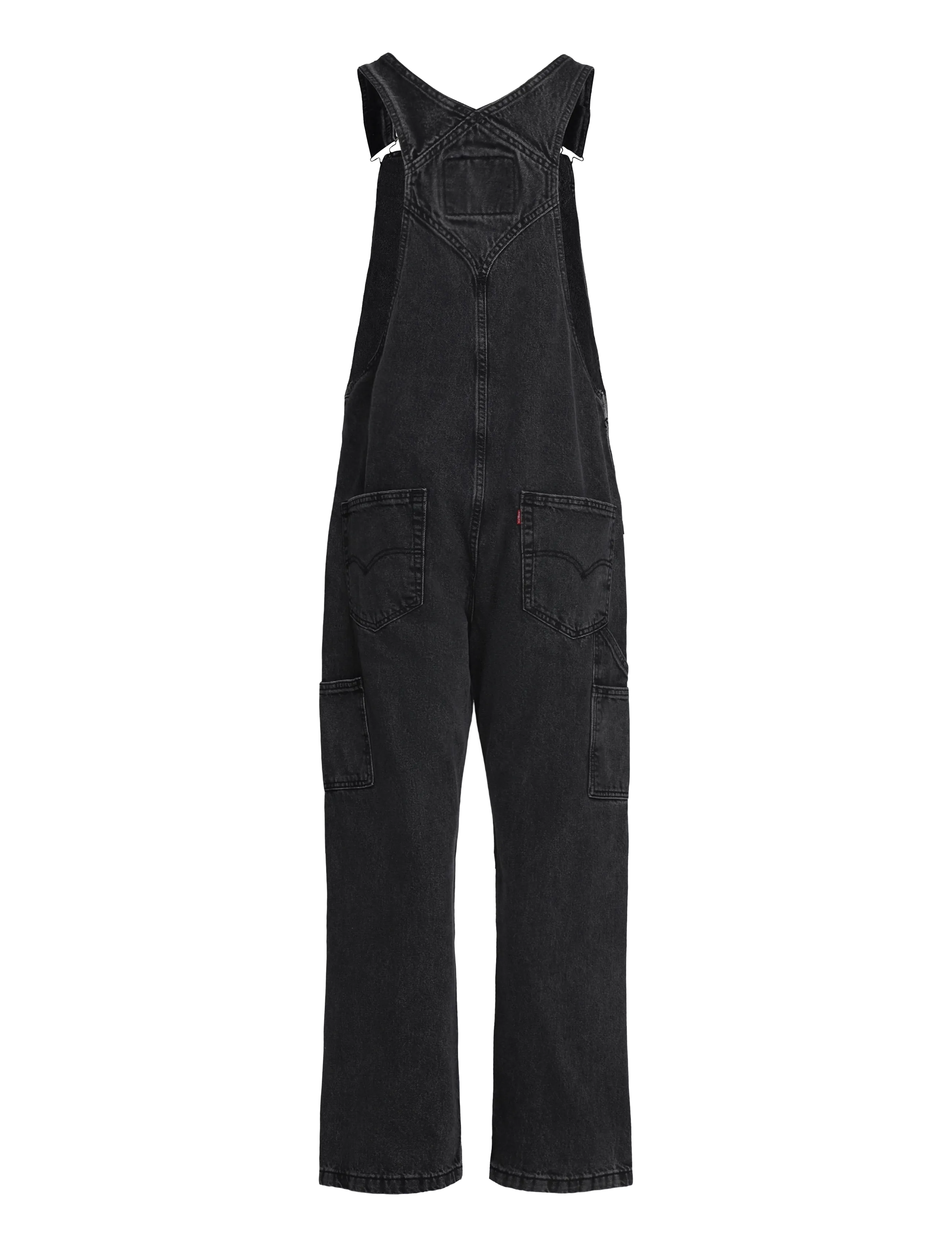 Levi's® - LOOSE OVERALLS DARKLY WASH OVE - alt laienevad teksad - blacks - 2