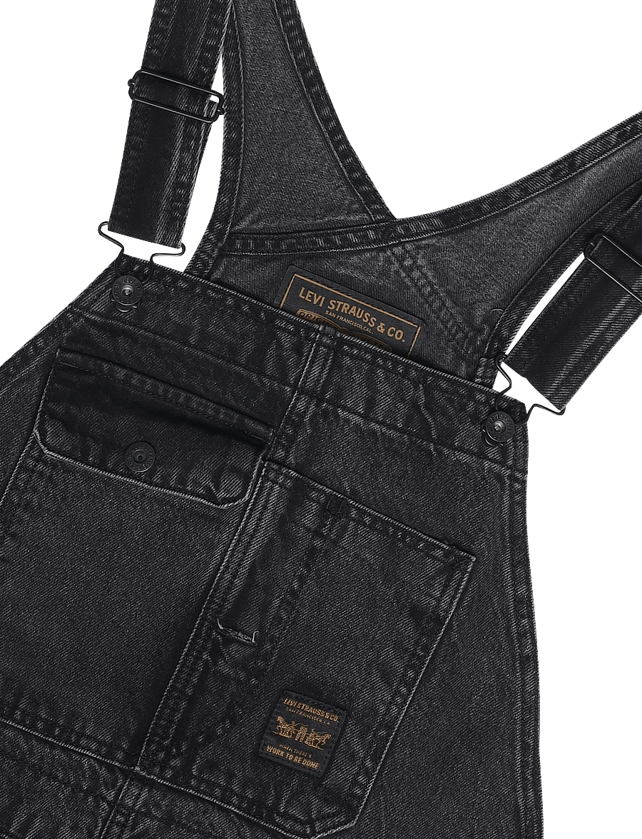 Levi's® - LOOSE OVERALLS DARKLY WASH OVE - alt laienevad teksad - blacks - 5