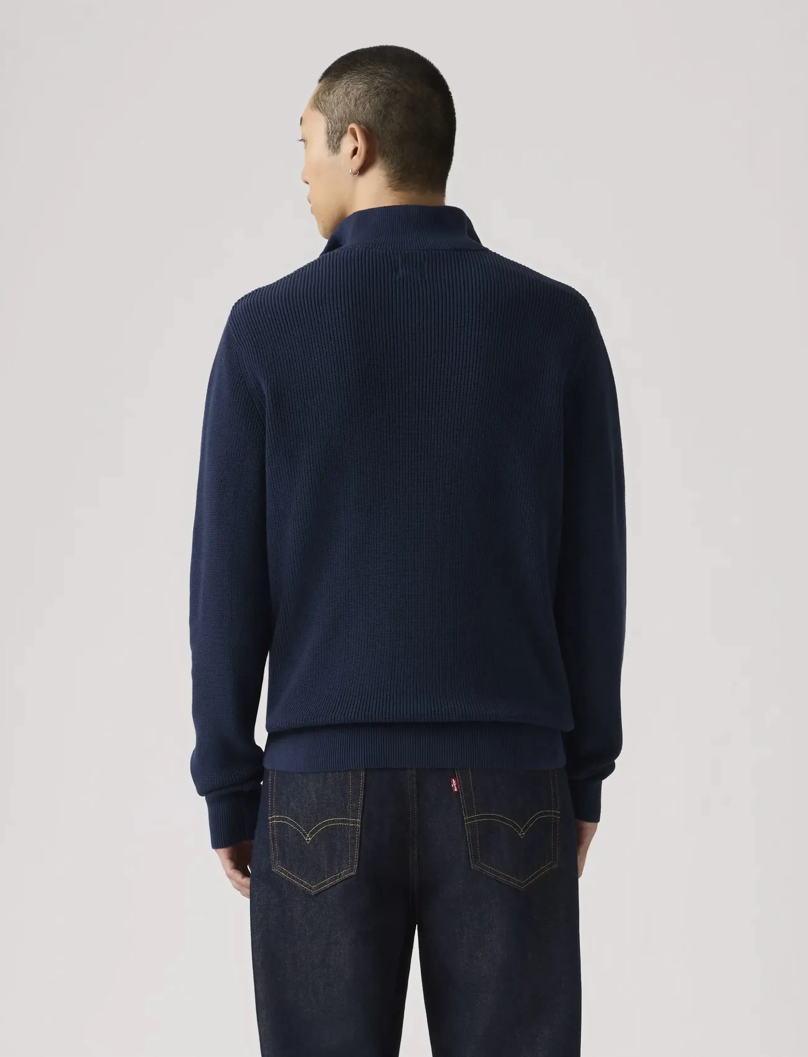 Levi's® - HM QUARTER ZIP SWEATER NAVAL A - pullover mit halbem reißverschluss - blues - 3