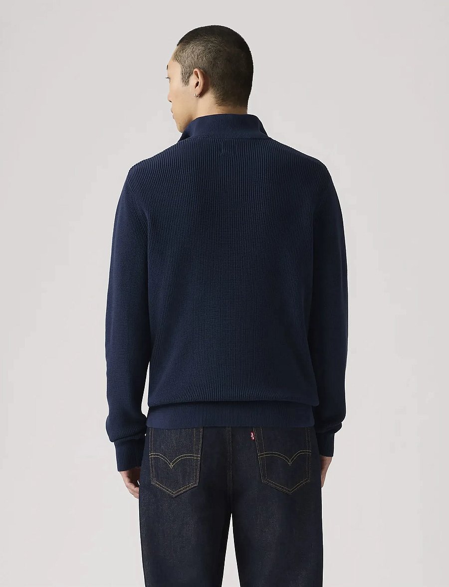 Levi's® - HM QUARTER ZIP SWEATER NAVAL A - pullover mit halbem reißverschluss - blues - 3