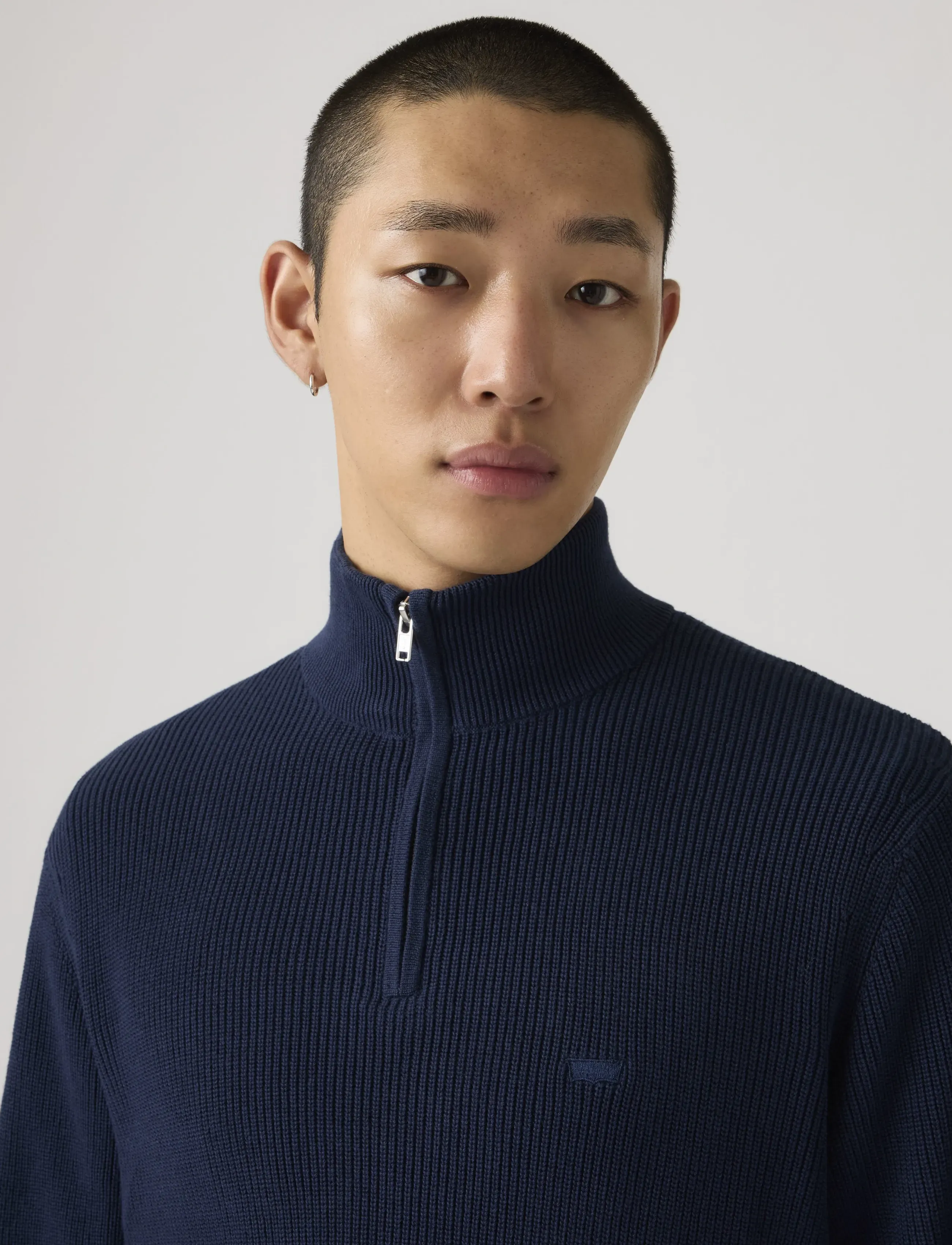 Levi's® - HM QUARTER ZIP SWEATER NAVAL A - pullover mit halbem reißverschluss - blues - 4