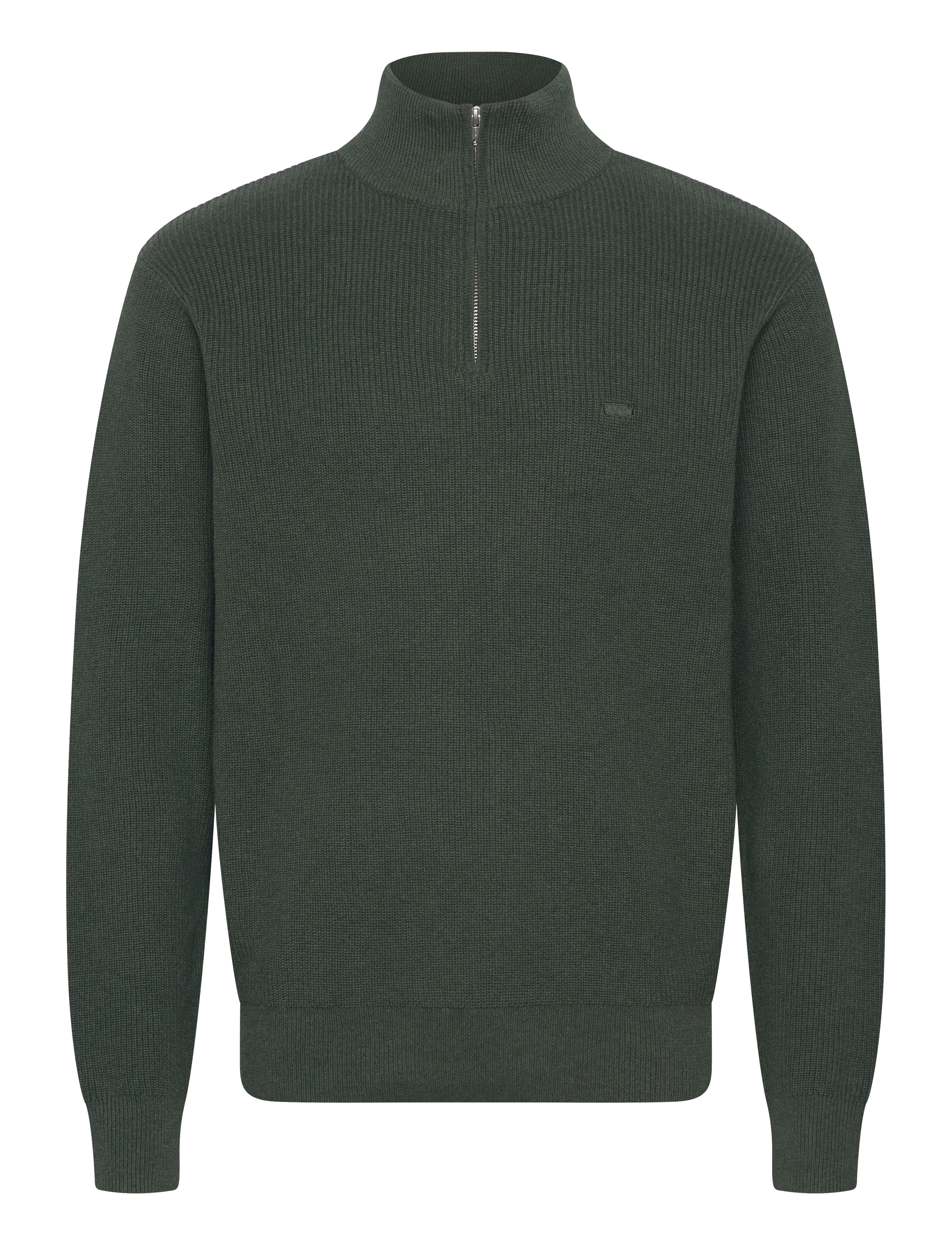 Levi's® HM QUARTER ZIP SWEATER DUFFEL - Strickmode - GREENS / khaki/green