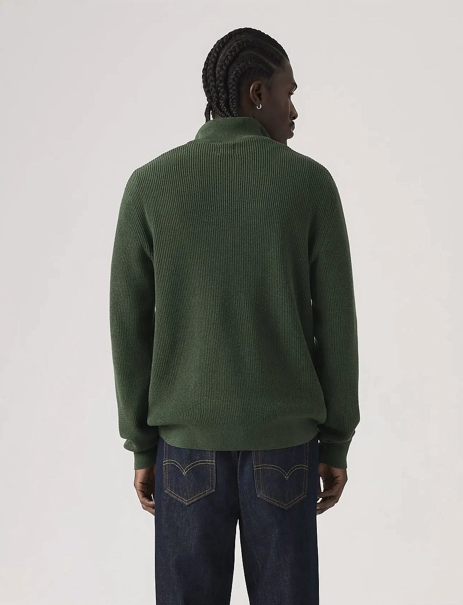 Levi's® - HM QUARTER ZIP SWEATER DUFFEL - half zip jumpers - greense - 3