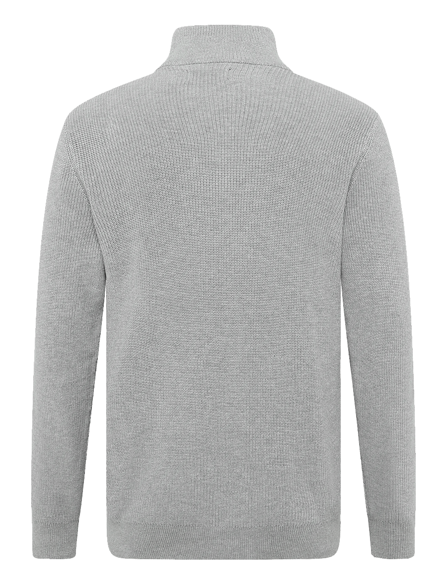 Levi's® - HM QUARTER ZIP SWEATER MID TON - halfzip strik - greys - 2