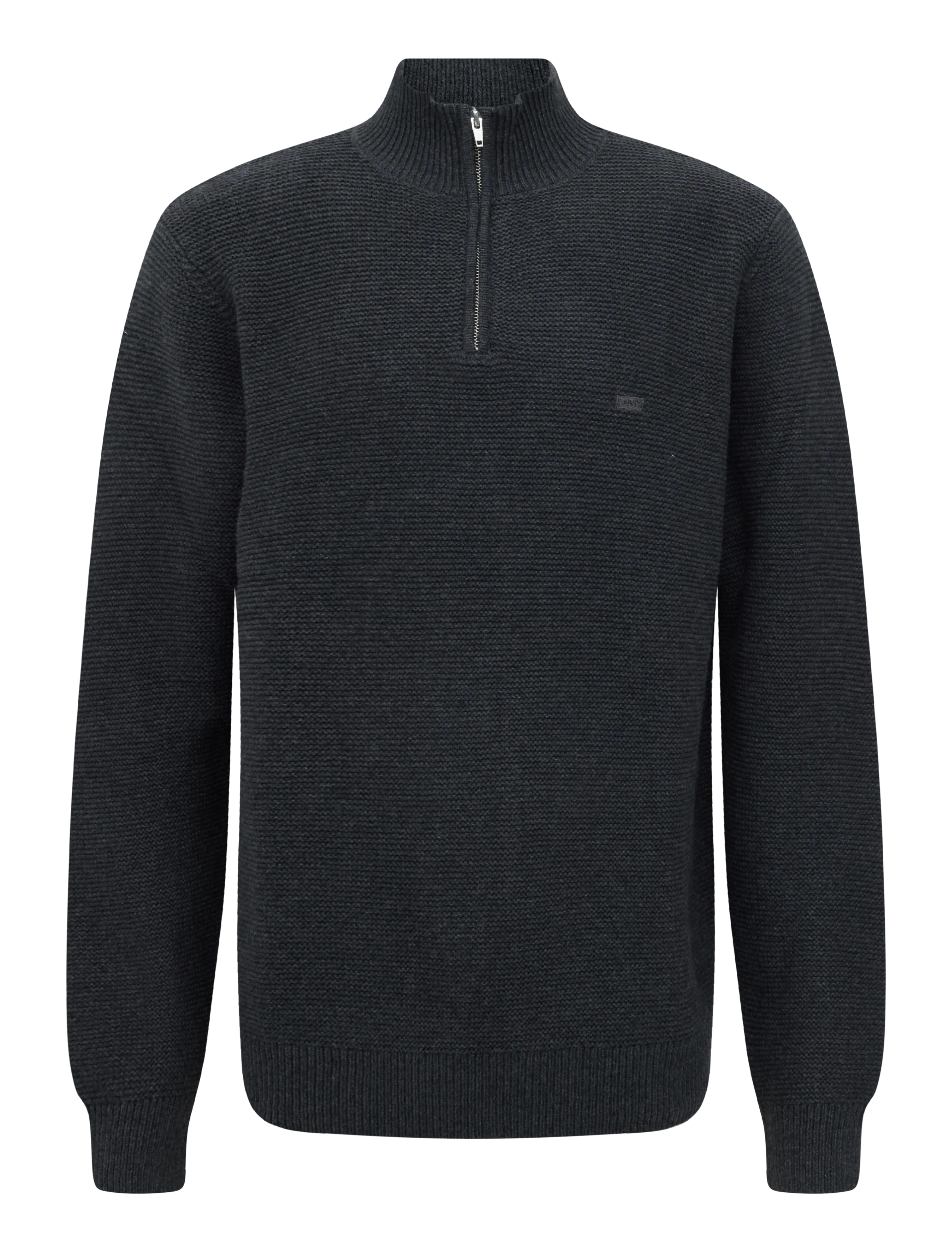 Levi's® HM QUARTER ZIP SWEATER OBSCIDI - Kudumid - BLACKS / black