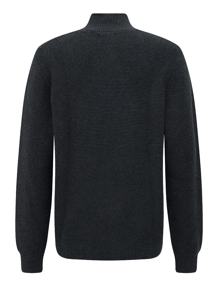 Levi's® - HM QUARTER ZIP SWEATER OBSCIDI - poolpika lukuga džemprid - blacks - 2