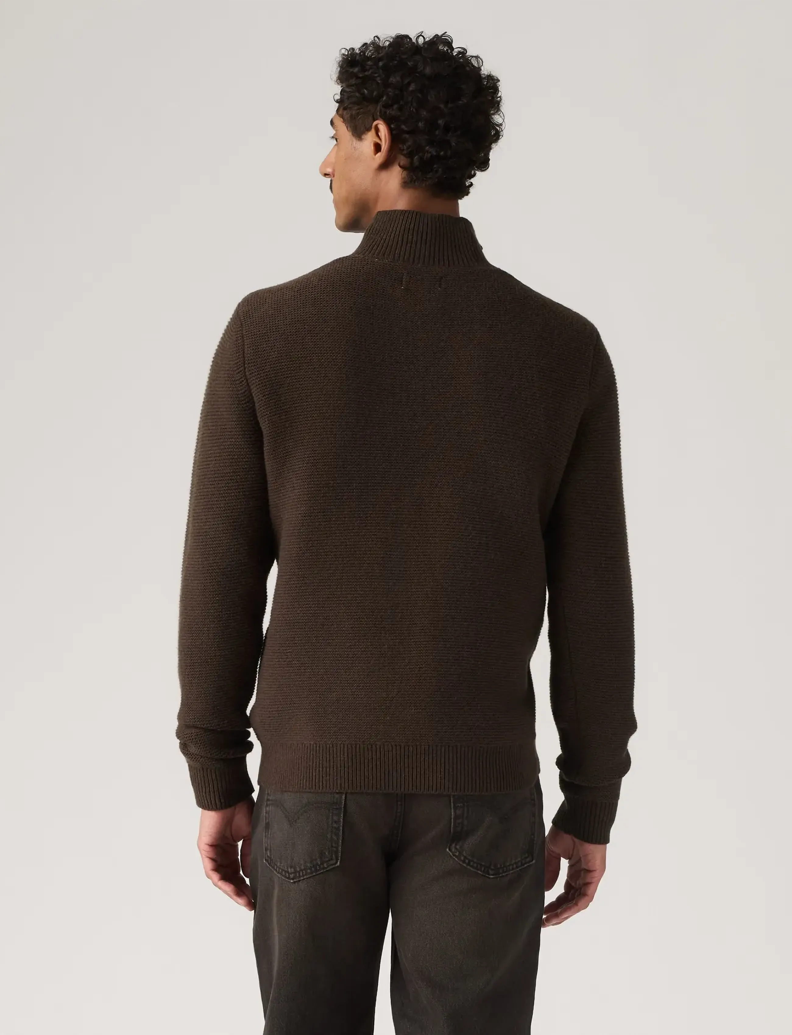 Levi's® - HM QUARTER ZIP SWEATER HOT FUD - pullover mit halbem reißverschluss - neutrals - 5