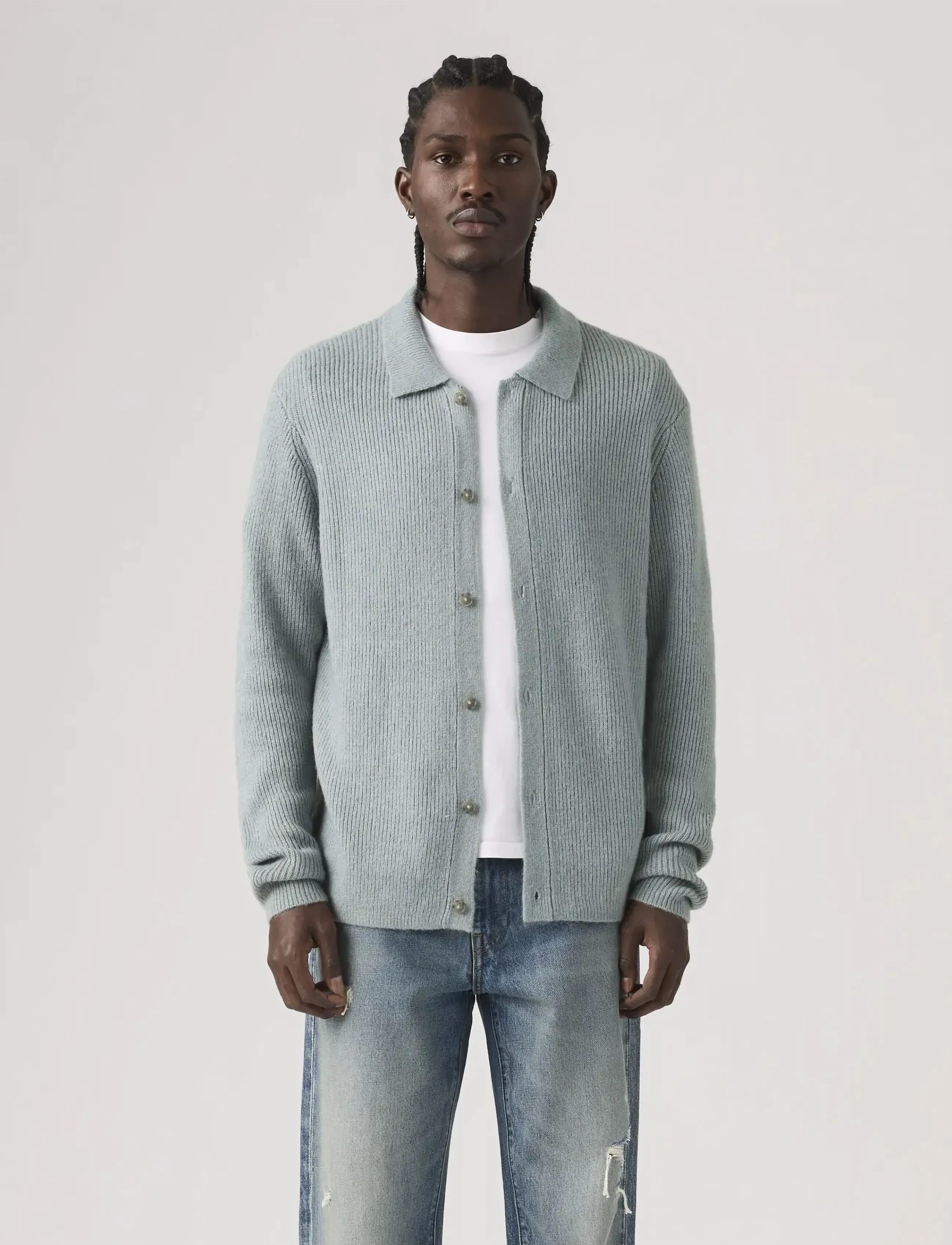 Levi's® CATALINA CARDIGAN LEAD - Pilsētas stils - GREYS / grey