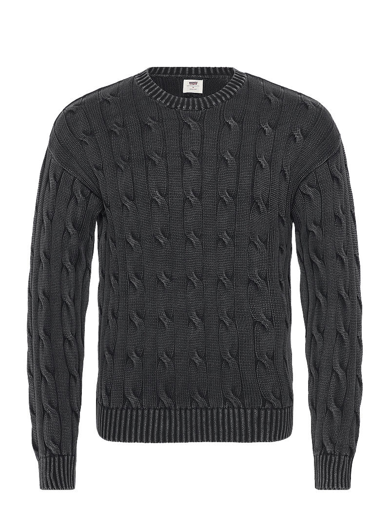 Levi's® - CARMEL CABLE CREW CABLE RIB 5G - okrągły dekolt - blacks - 1