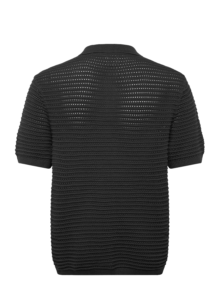 Levi's® - LAGUNA SWEATER POLO DARK PHANT - kootud polosärgid - blacks - 2