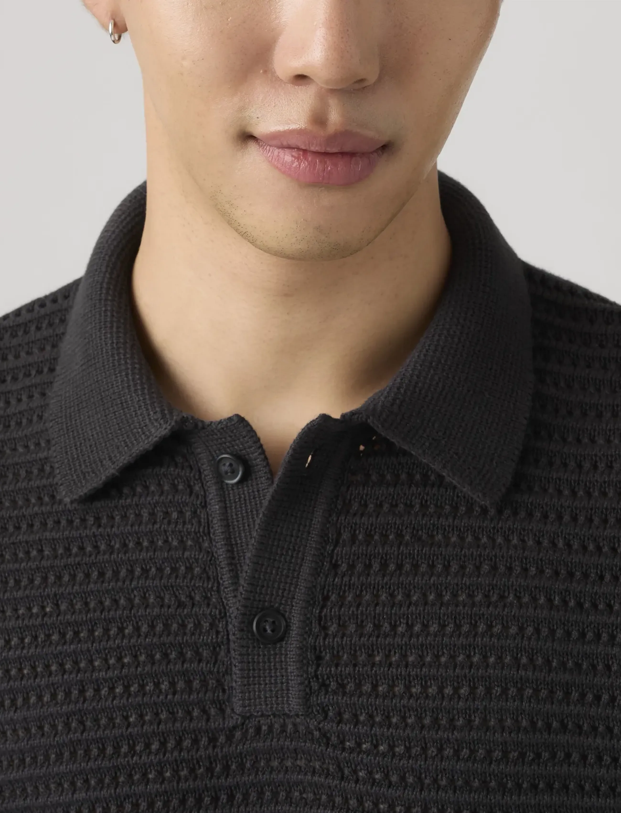 Levi's® - LAGUNA SWEATER POLO DARK PHANT - polostrik - blacks - 4