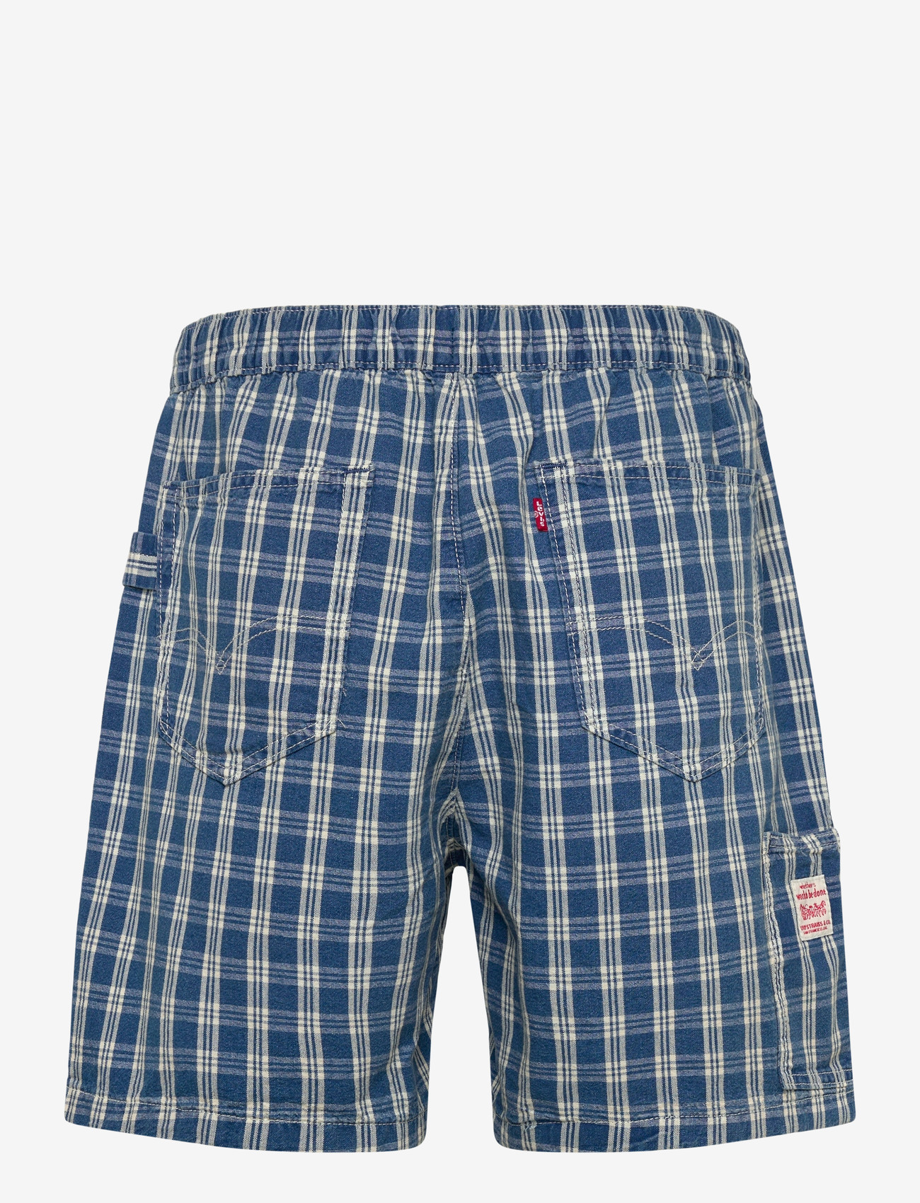Levi's® - PULLON WORK SHORT SUMMER CHECK - casual shorts - med indigo - flat finish - 2