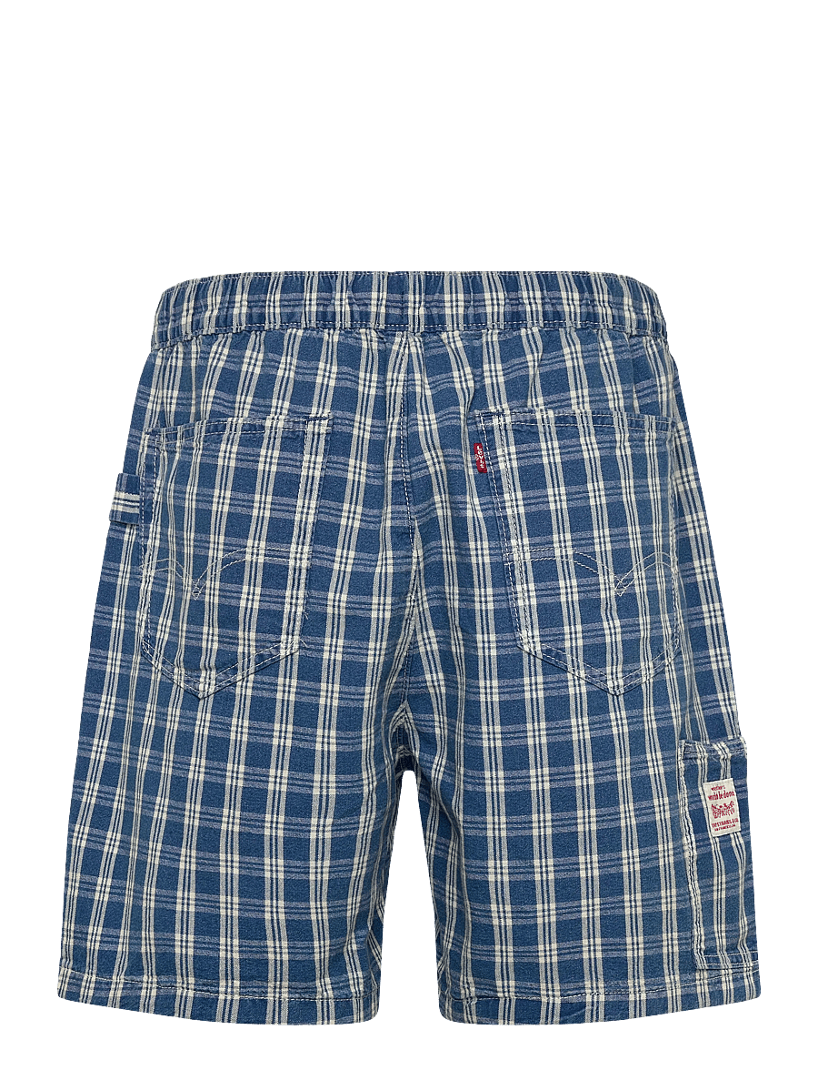Levi's® - PULLON WORK SHORT SUMMER CHECK - casual shorts - med indigo - flat finish - 2