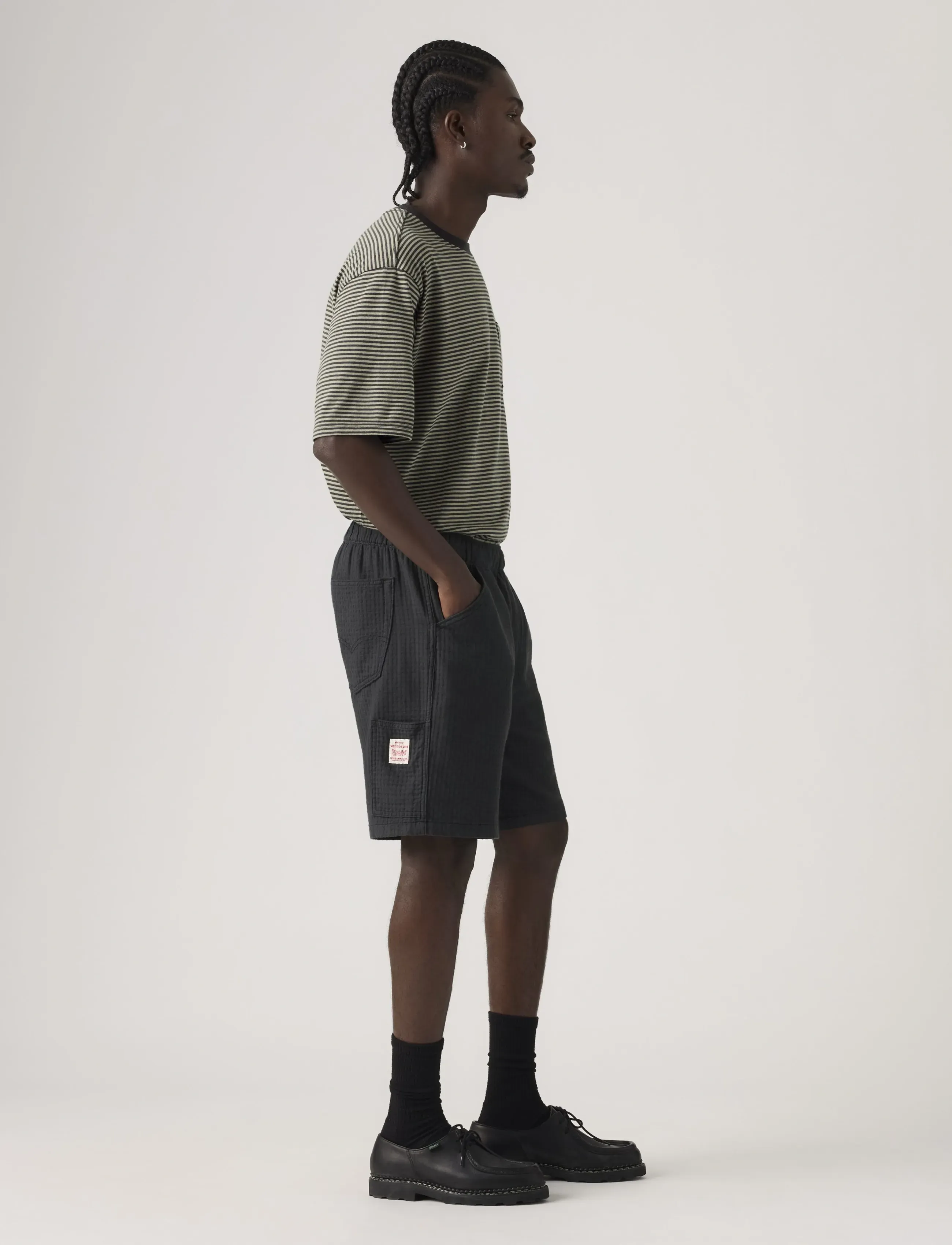 Levi's® - PULLON WORK SHORT DARK PHANTOM - herren - blacks - 3