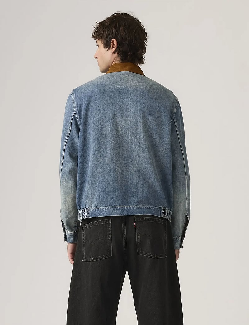 Levi's® - CASTRO FULL ZIP LIGHT IT UP T - ungefütterte denimjacken - med indigo - worn in - 3