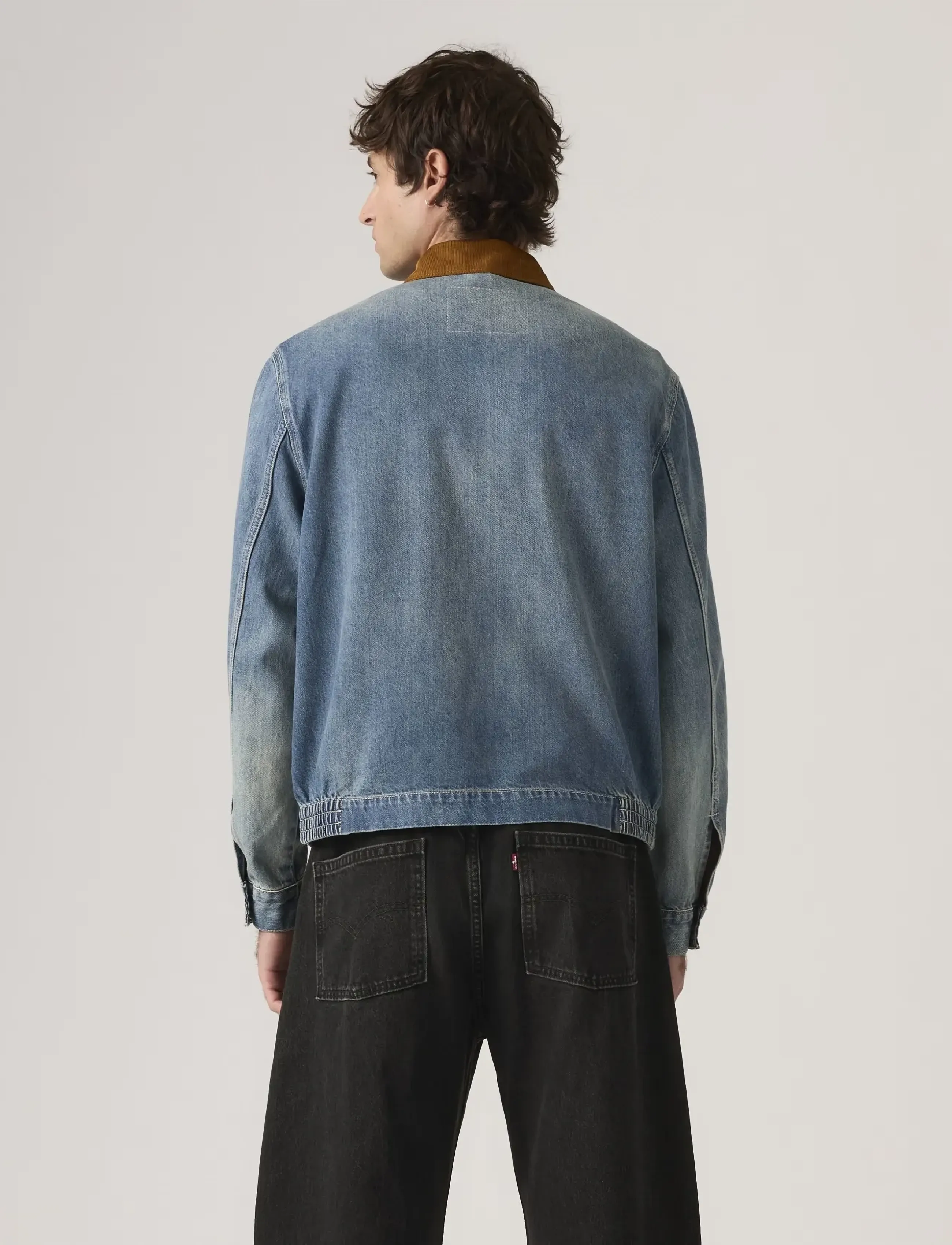Levi's® - CASTRO FULL ZIP LIGHT IT UP T - spring jackets - med indigo - worn in - 3