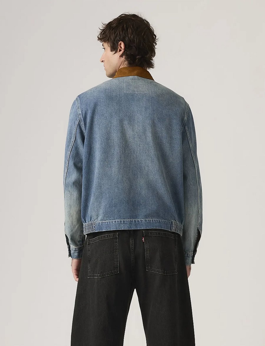 Levi's® - CASTRO FULL ZIP LIGHT IT UP T - ungefütterte denimjacken - med indigo - worn in - 3